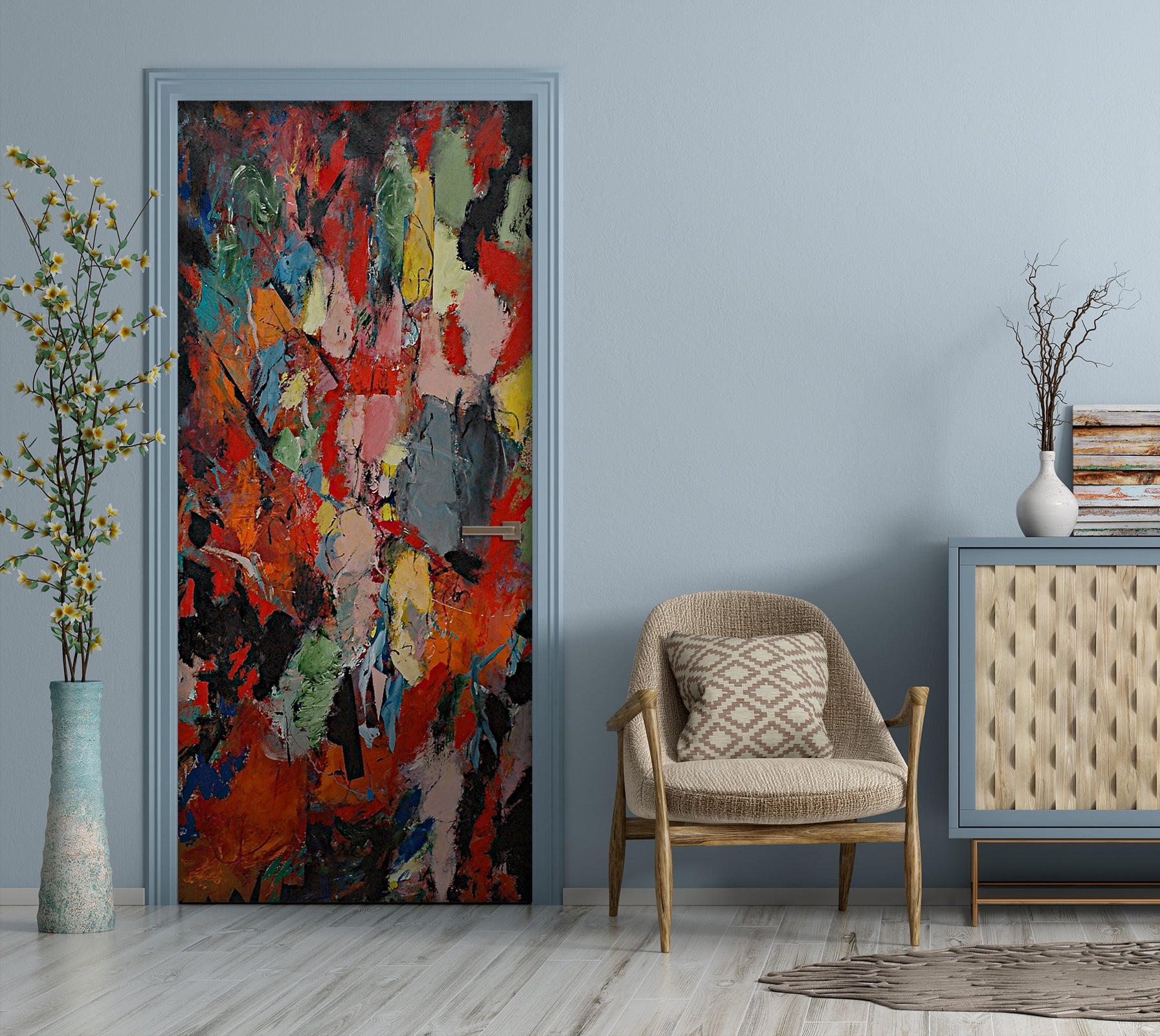 3D Color Paint Texture 10107 Allan P. Friedlander Door Mural