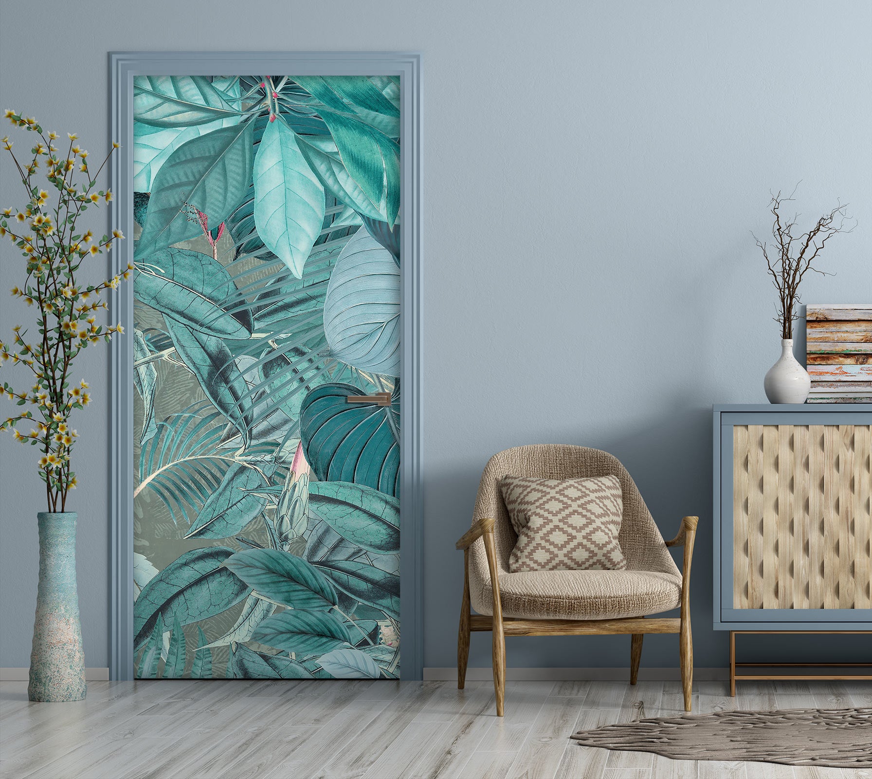 3D Jungle Leaves 118149 Andrea Haase Door Mural