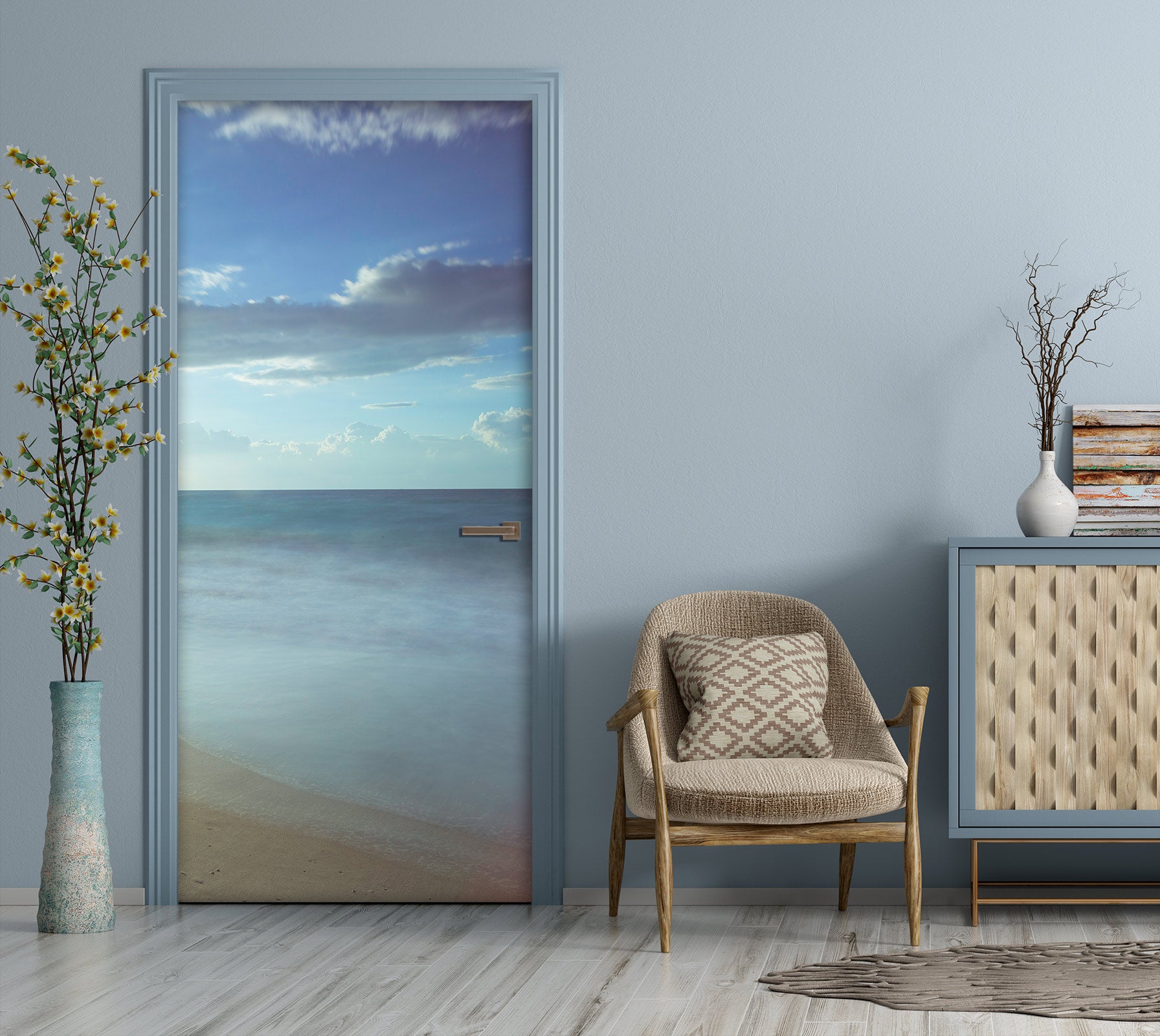 3D Beach Ocean 10732 Assaf Frank Door Mural