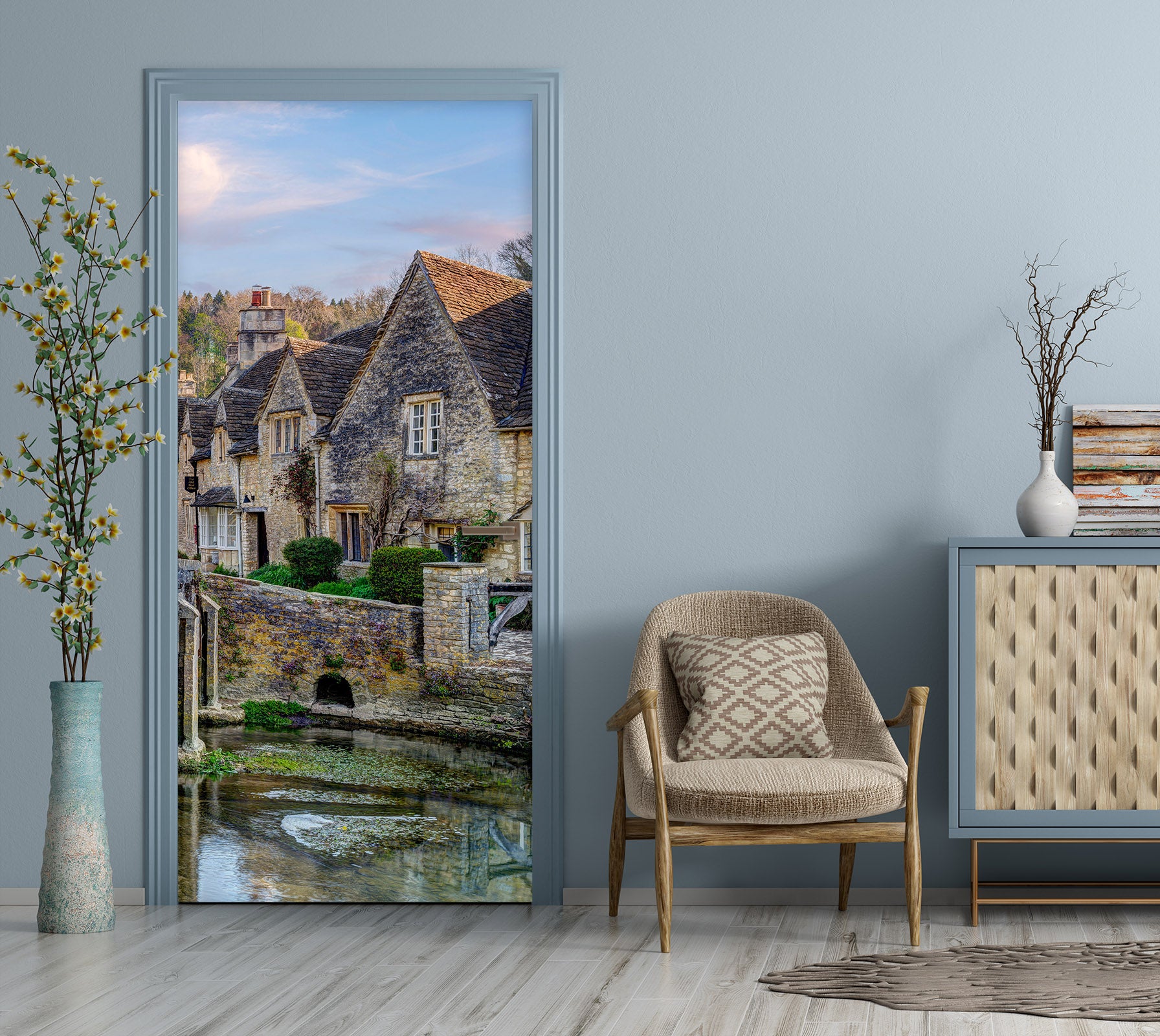 3D Stone House 5154 Assaf Frank Door Mural
