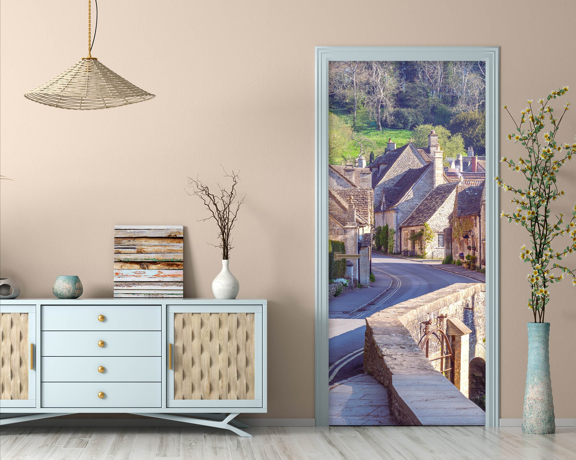 3D Country Road 5157 Assaf Frank Door Mural