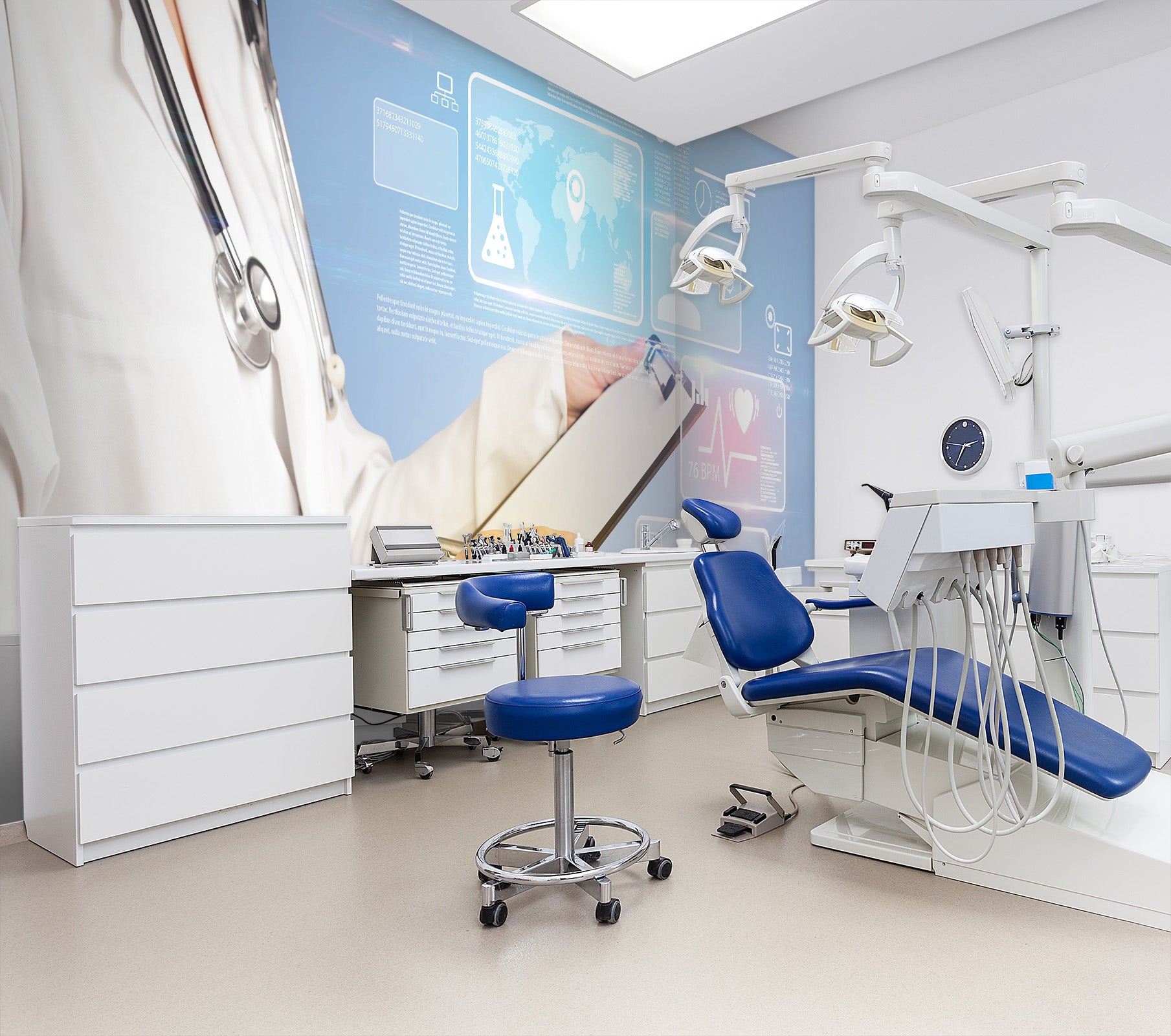 3D White Angel 334 Wall Murals