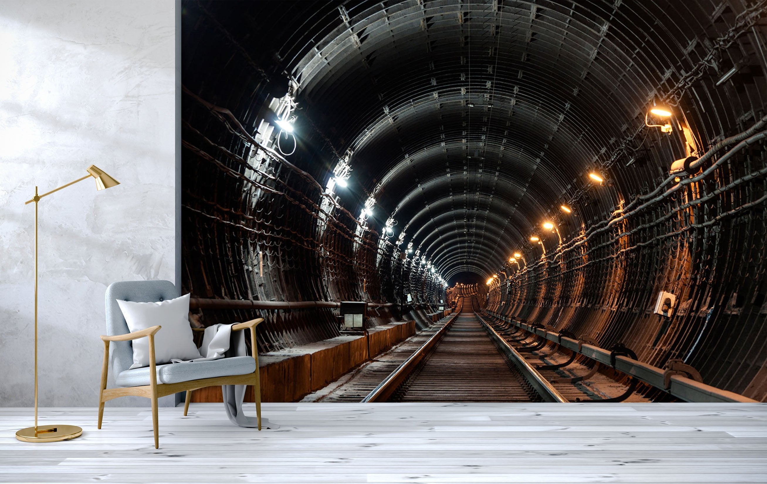 3D Railway Tunnel 623 Wallpaper AJ Wallpaper 2