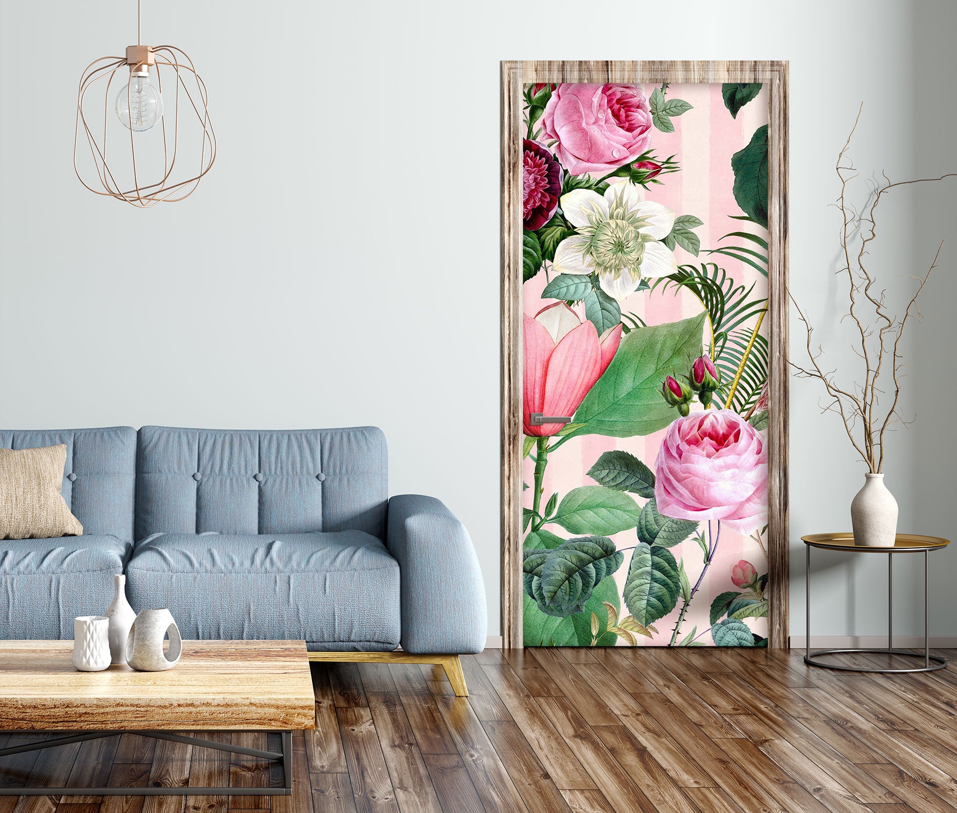 3D Flowers Rose 118117 Andrea Haase Door Mural