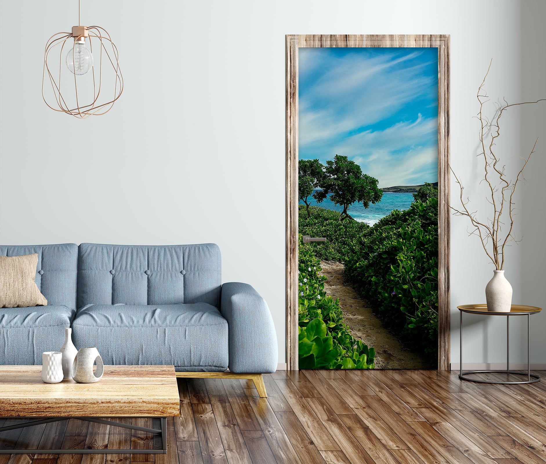 3D Grass Path 11115 Kathy Barefield Door Mural