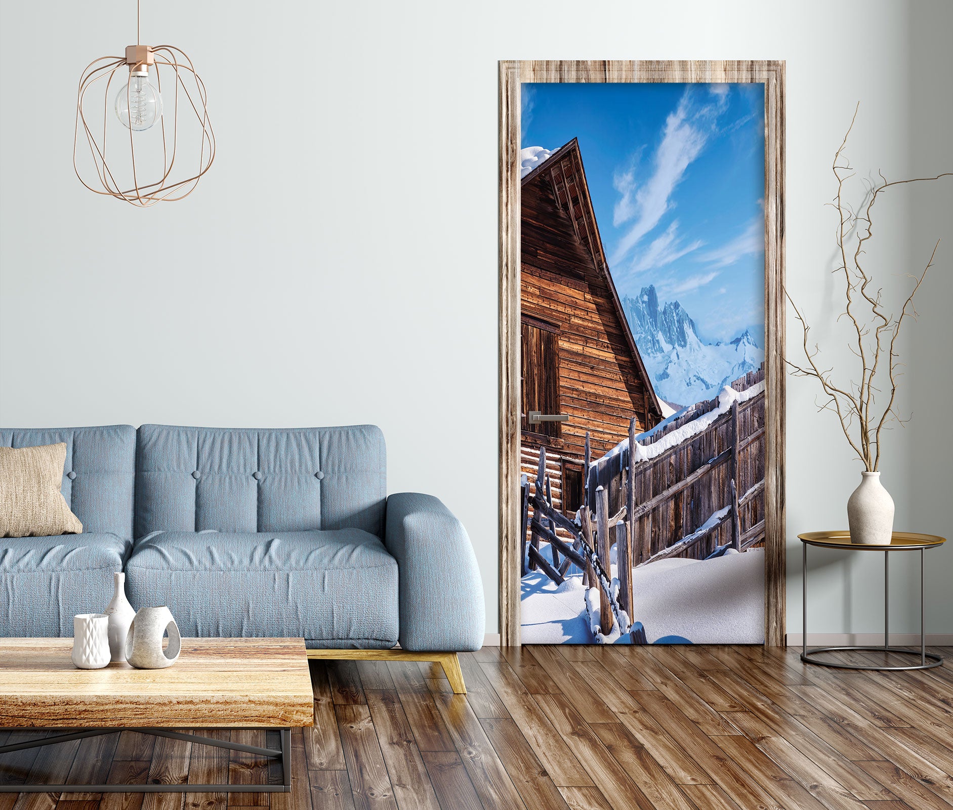 3D Snow Hut 10855 Beth Sheridan Door Mural