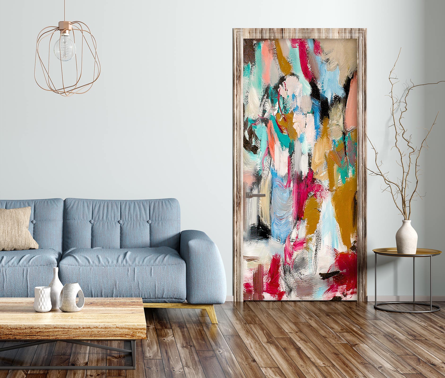 3D Colored Paint Pattern 10128 Allan P. Friedlander Door Mural