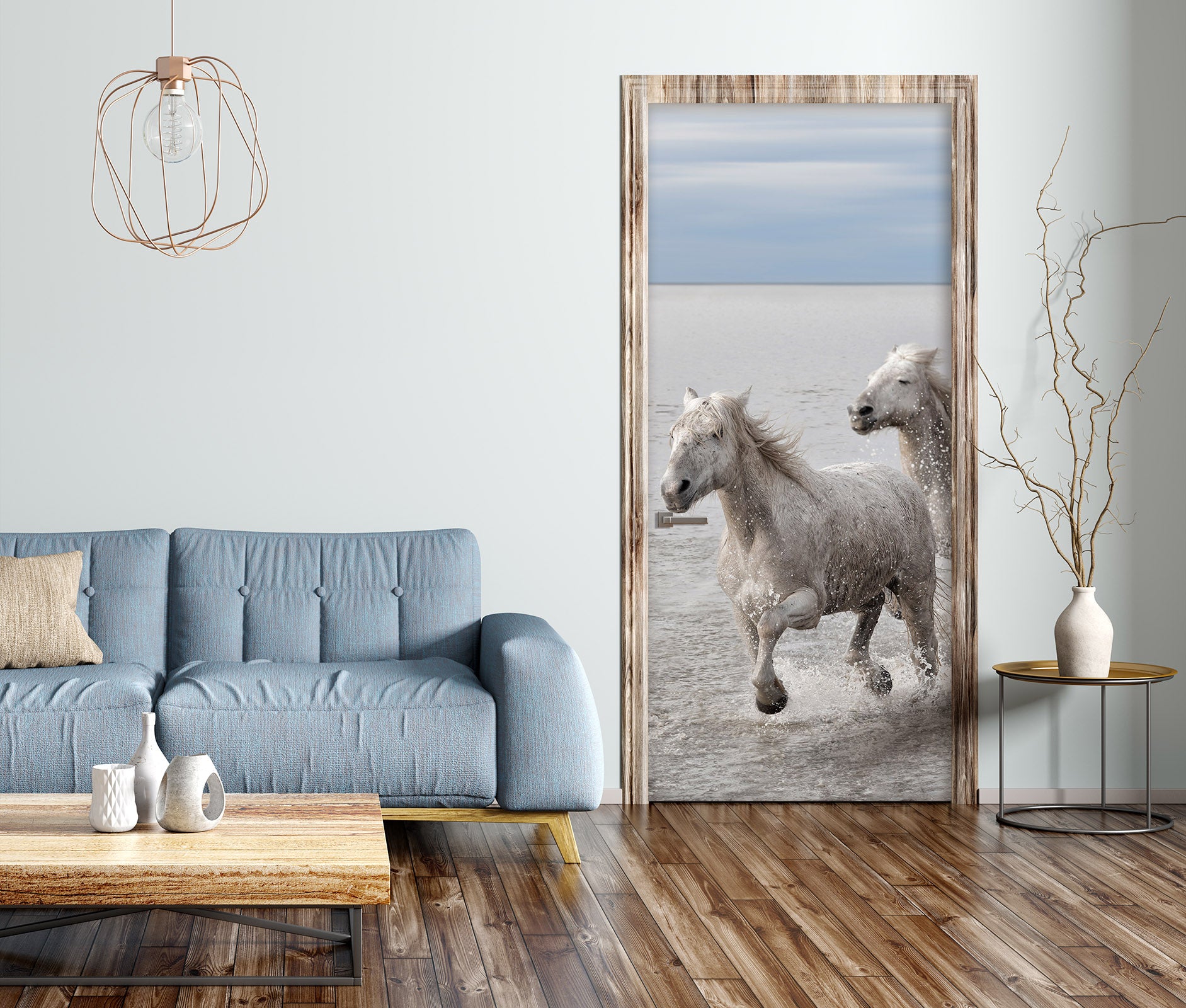 3D Running Horse 12274 Marco Carmassi Door Mural