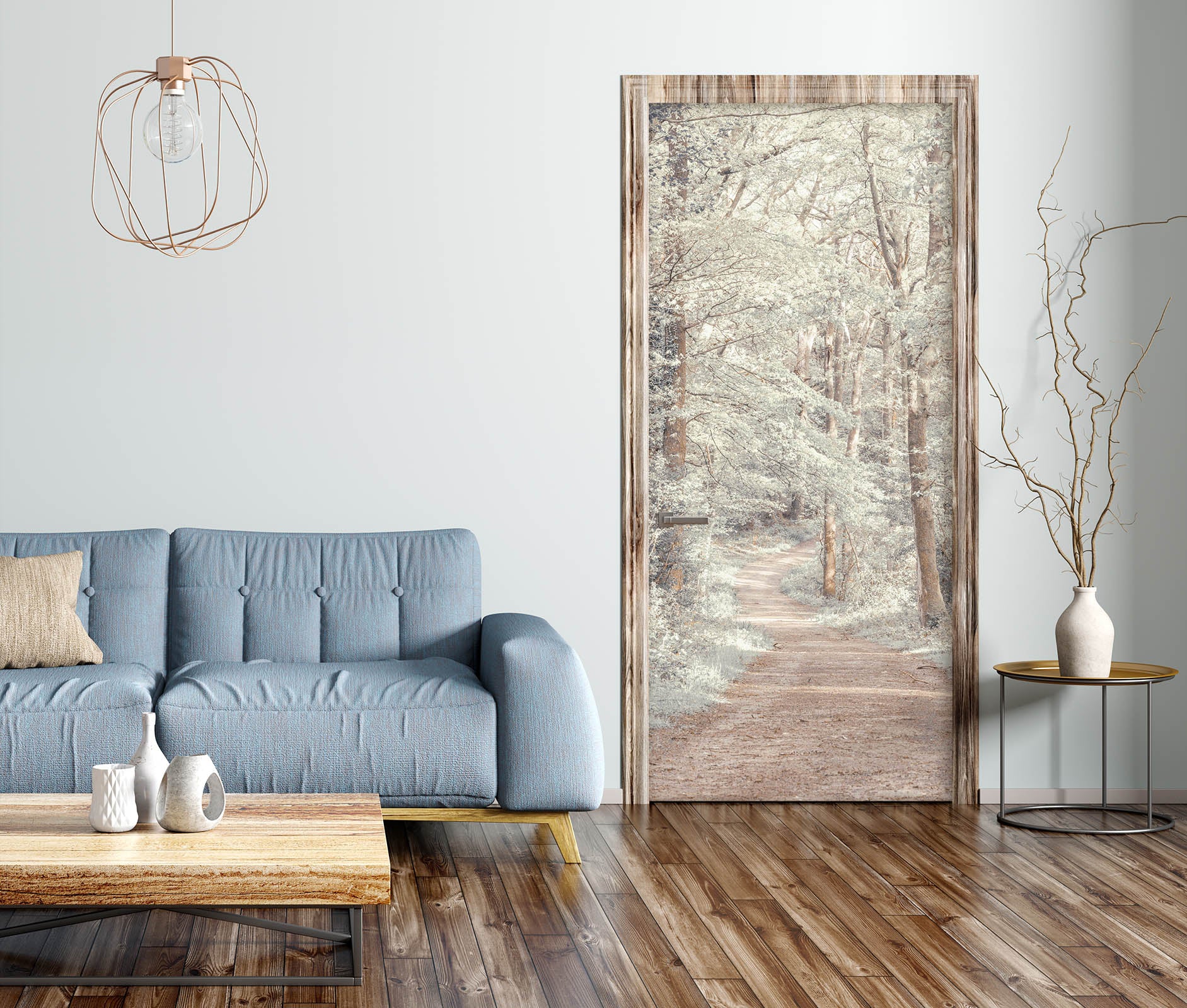 3D Tree Path 5180 Assaf Frank Door Mural