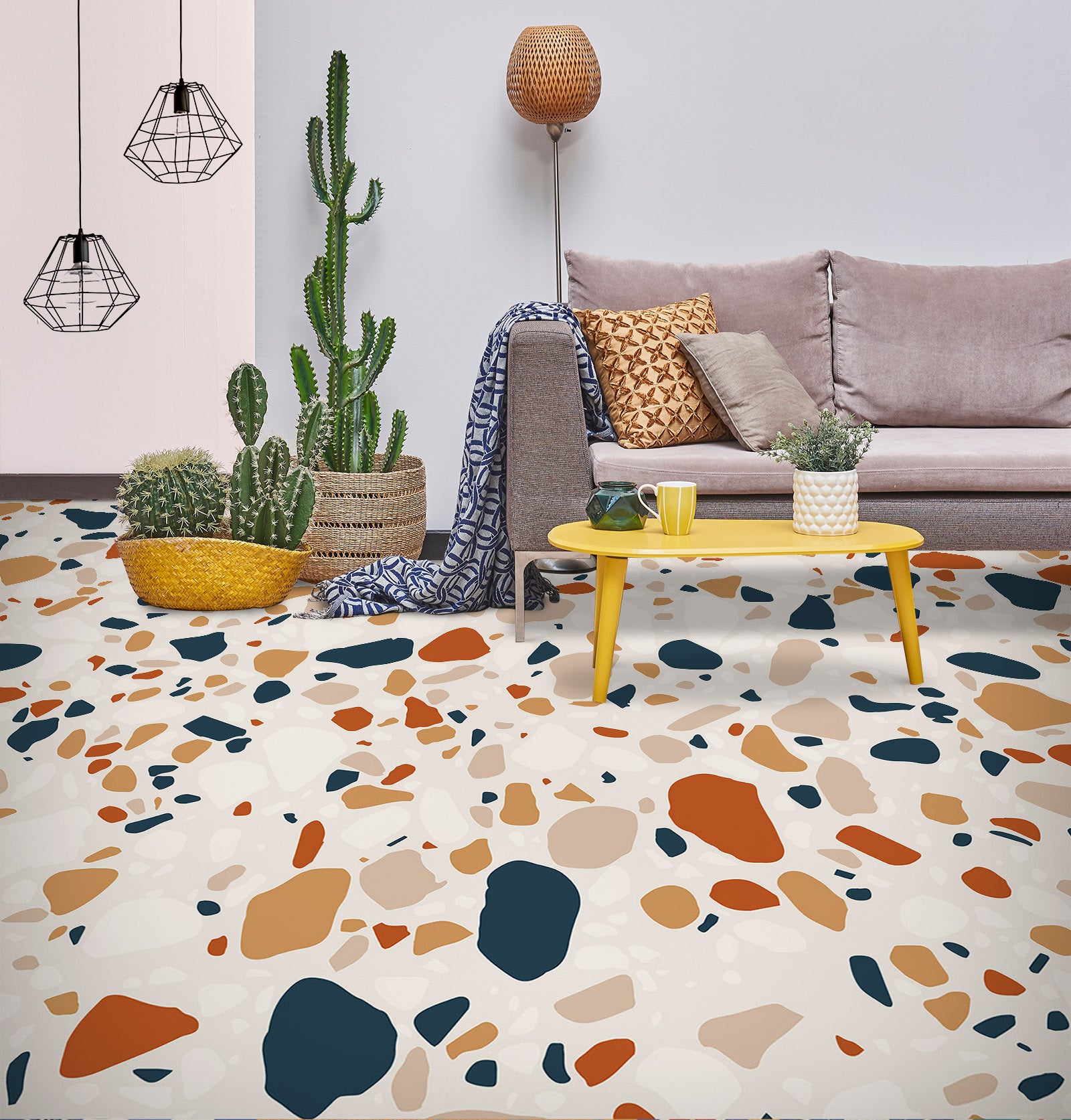 3D Childlike Fragments 843 Floor Mural