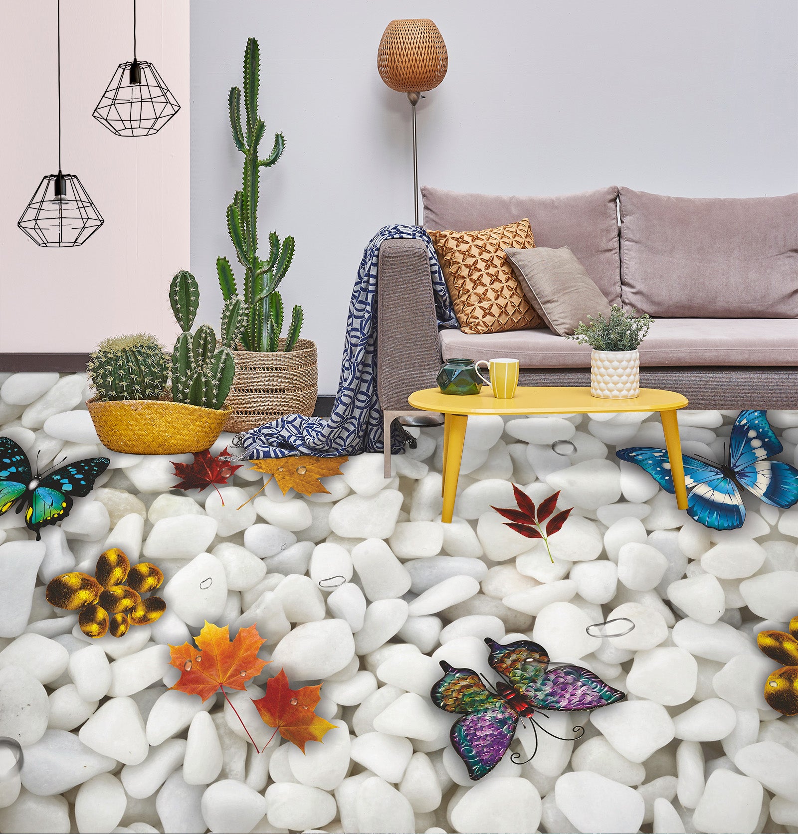 3D Eternal Butterflies 211 Floor Mural Wallpaper Murals Rug & Mat Print Epoxy waterproof bath floor