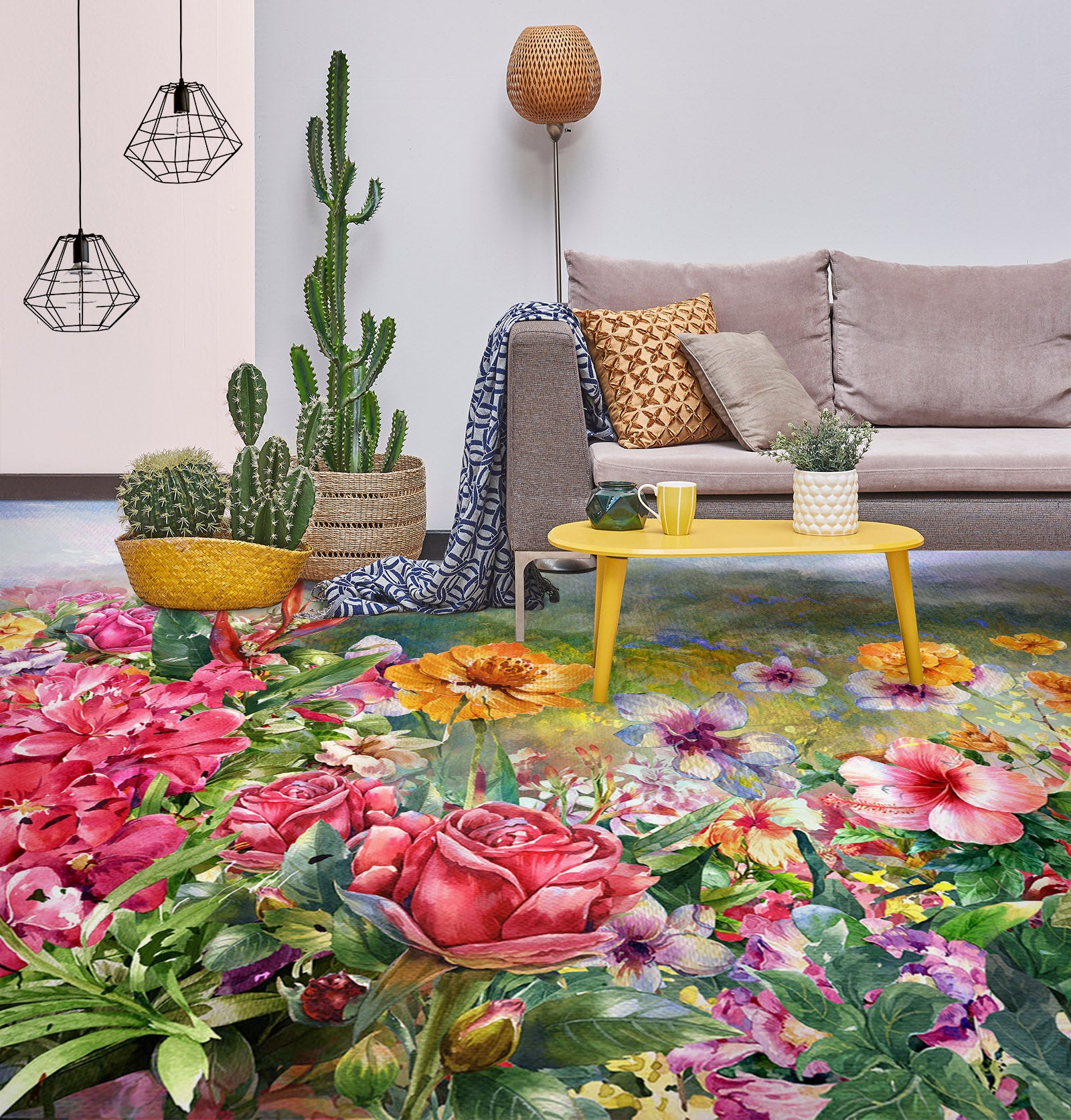 3D Classical Garden 1227 Floor Mural Wallpaper Murals Self-Adhesive Removable Print Epoxy