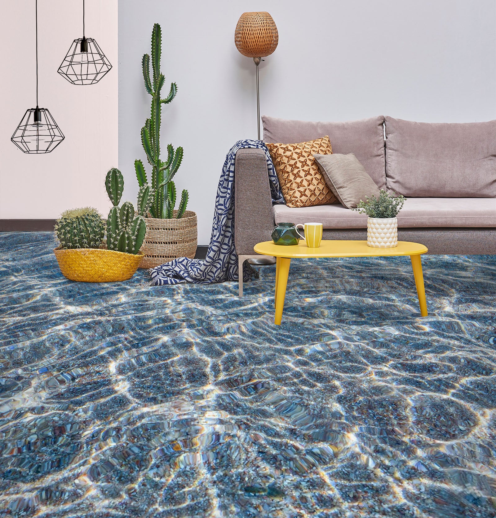 3D Light Ripple Art 753 Floor Mural Wallpaper Murals Rug & Mat Print Epoxy waterproof bath floor