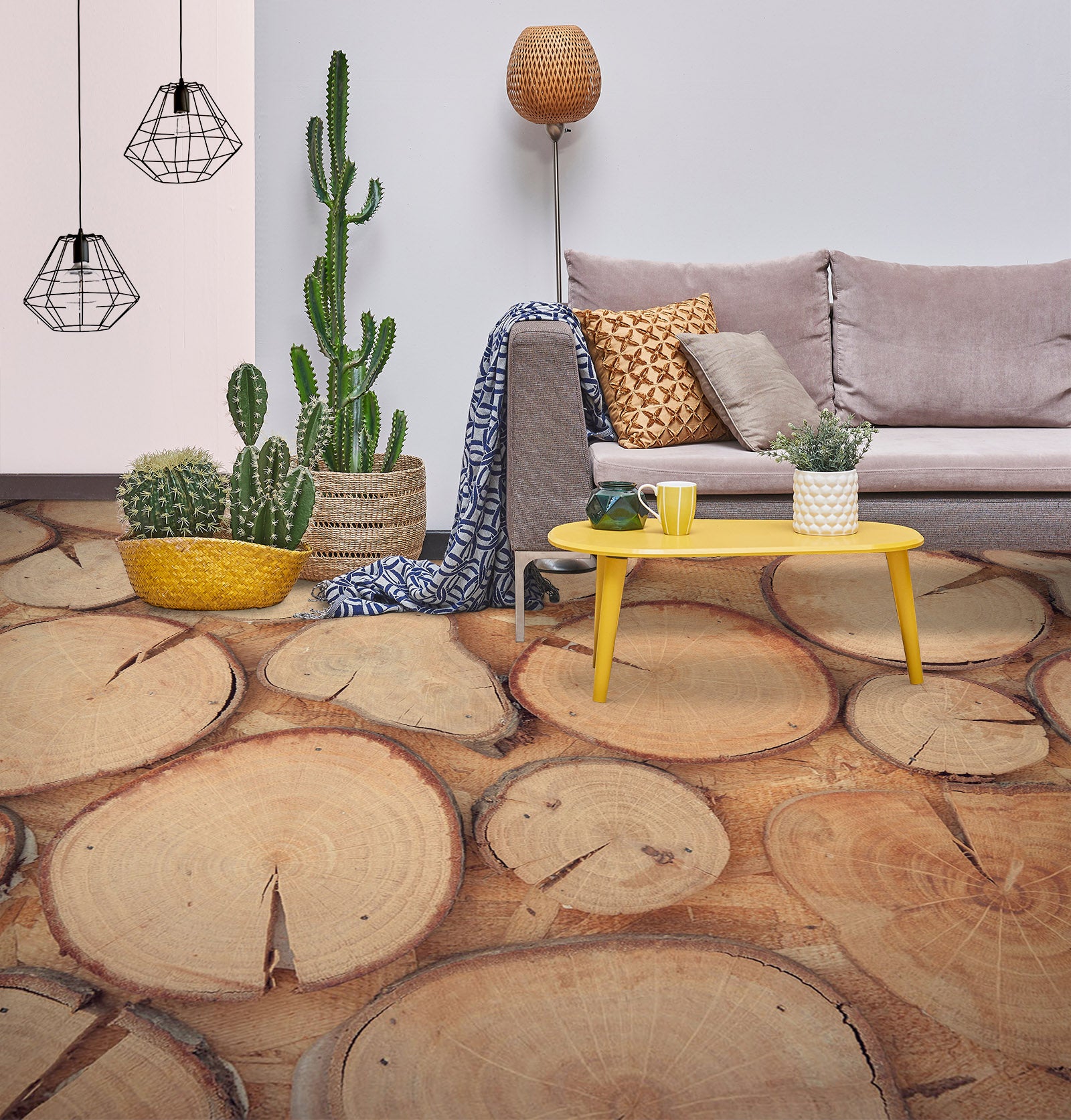 3D Annual Ring 1487 Floor Mural