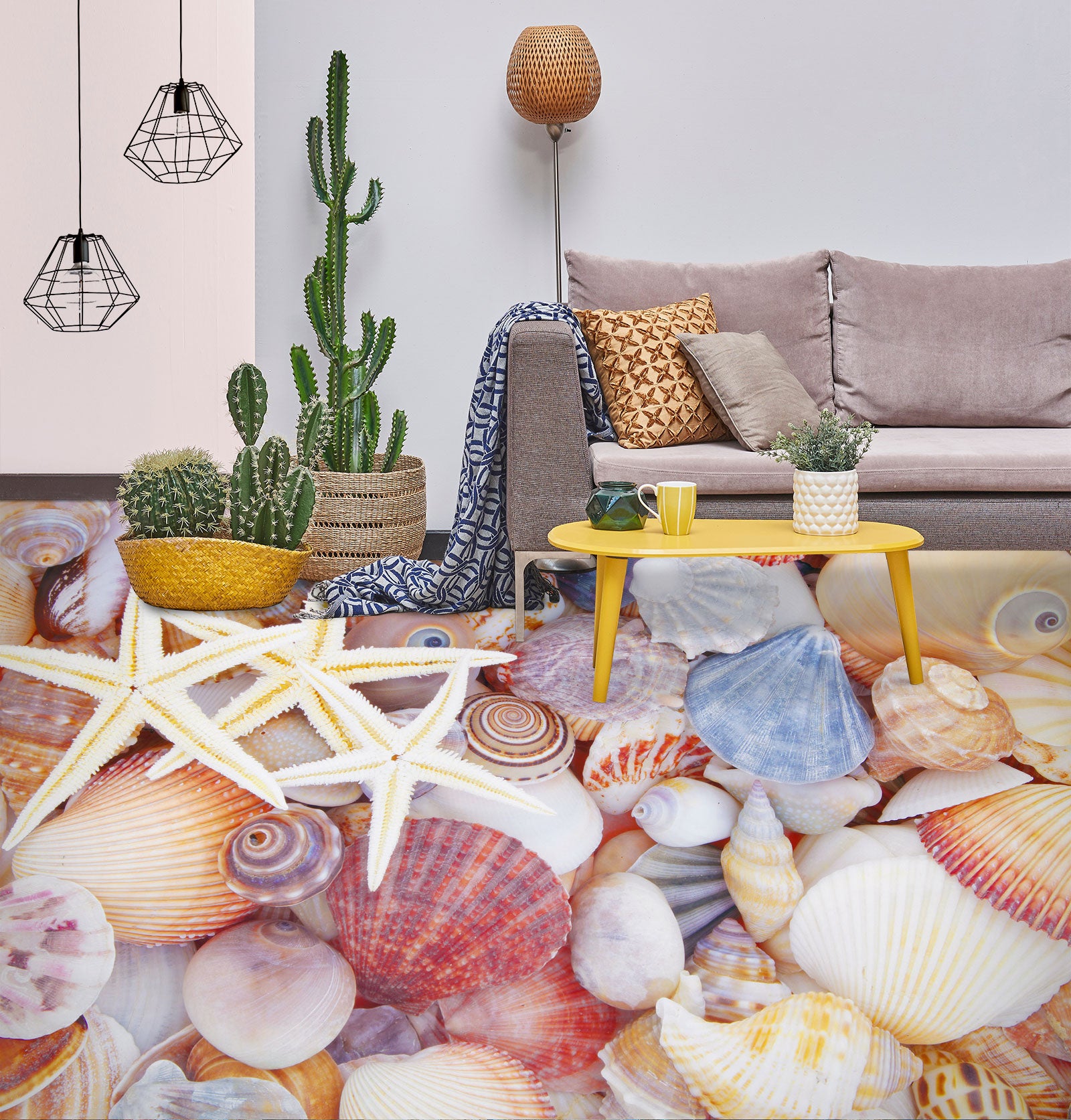 3D Precious Color Shells 649 Floor Mural Wallpaper Murals Rug & Mat Print Epoxy waterproof bath floor