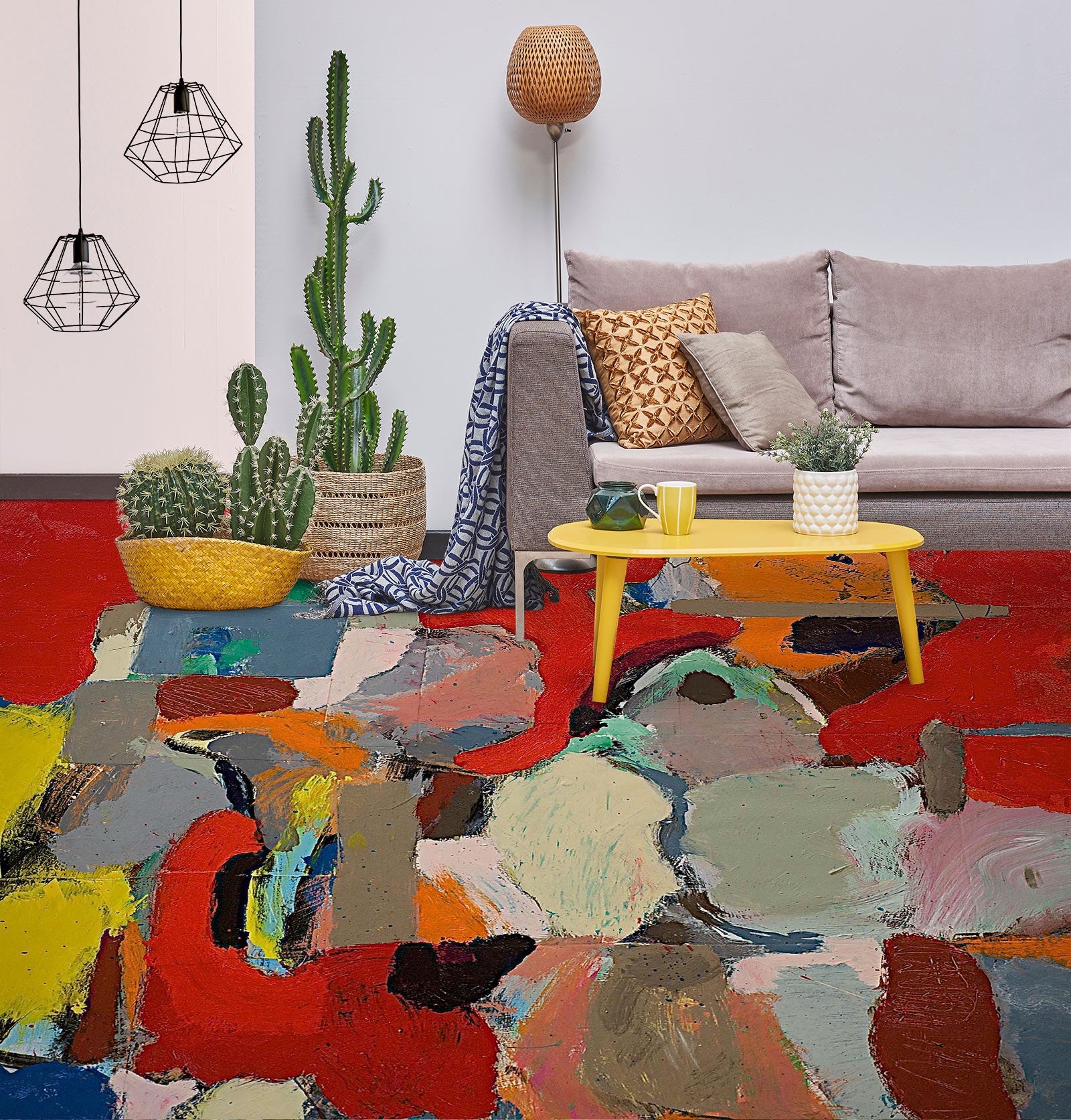 3D Pigment Color Block 9558 Allan P. Friedlander Floor Mural Wallpaper Murals Self-Adhesive Removable Print Epoxy