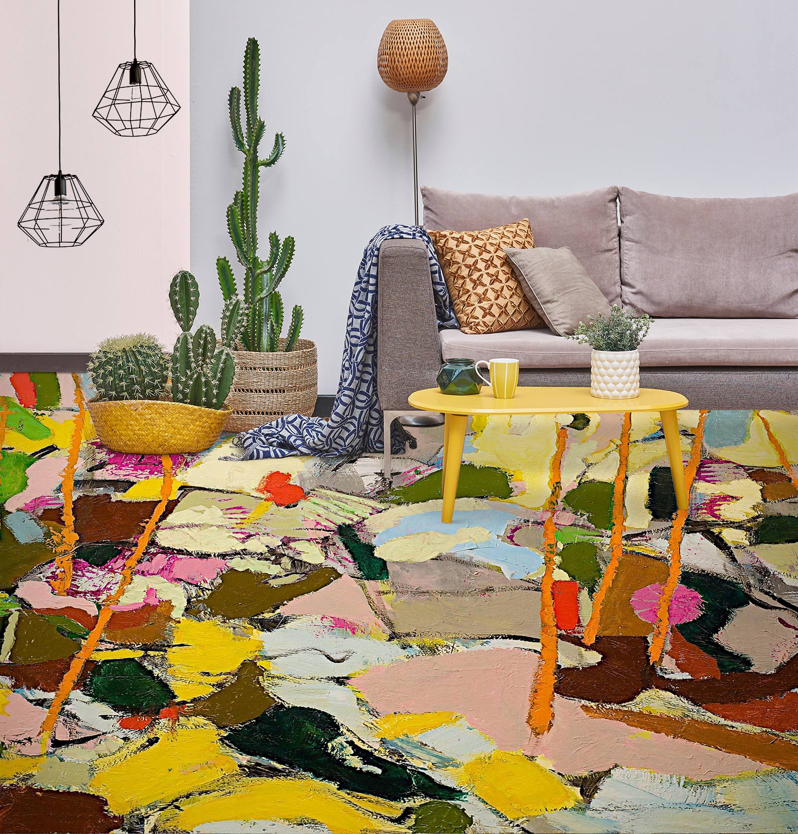 3D Colorful Pattern 9552 Allan P. Friedlander Floor Mural Wallpaper Murals Self-Adhesive Removable Print Epoxy