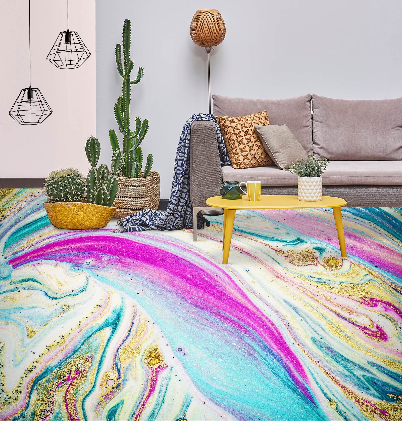 3D Colorful Nobility 409 Floor Mural Wallpaper Murals Rug & Mat Print Epoxy waterproof bath floor