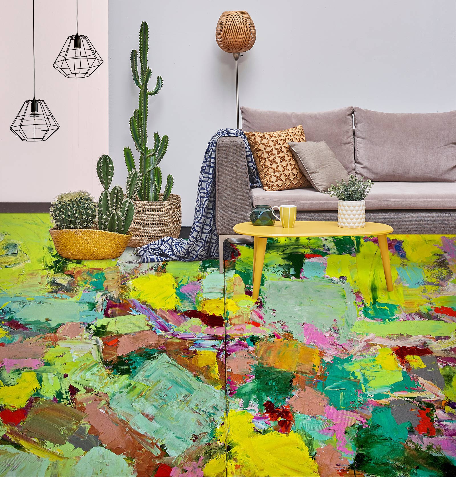 3D Paint Brush Colorful 9634 Allan P. Friedlander Floor Mural Wallpaper Murals Self-Adhesive Removable Print Epoxy