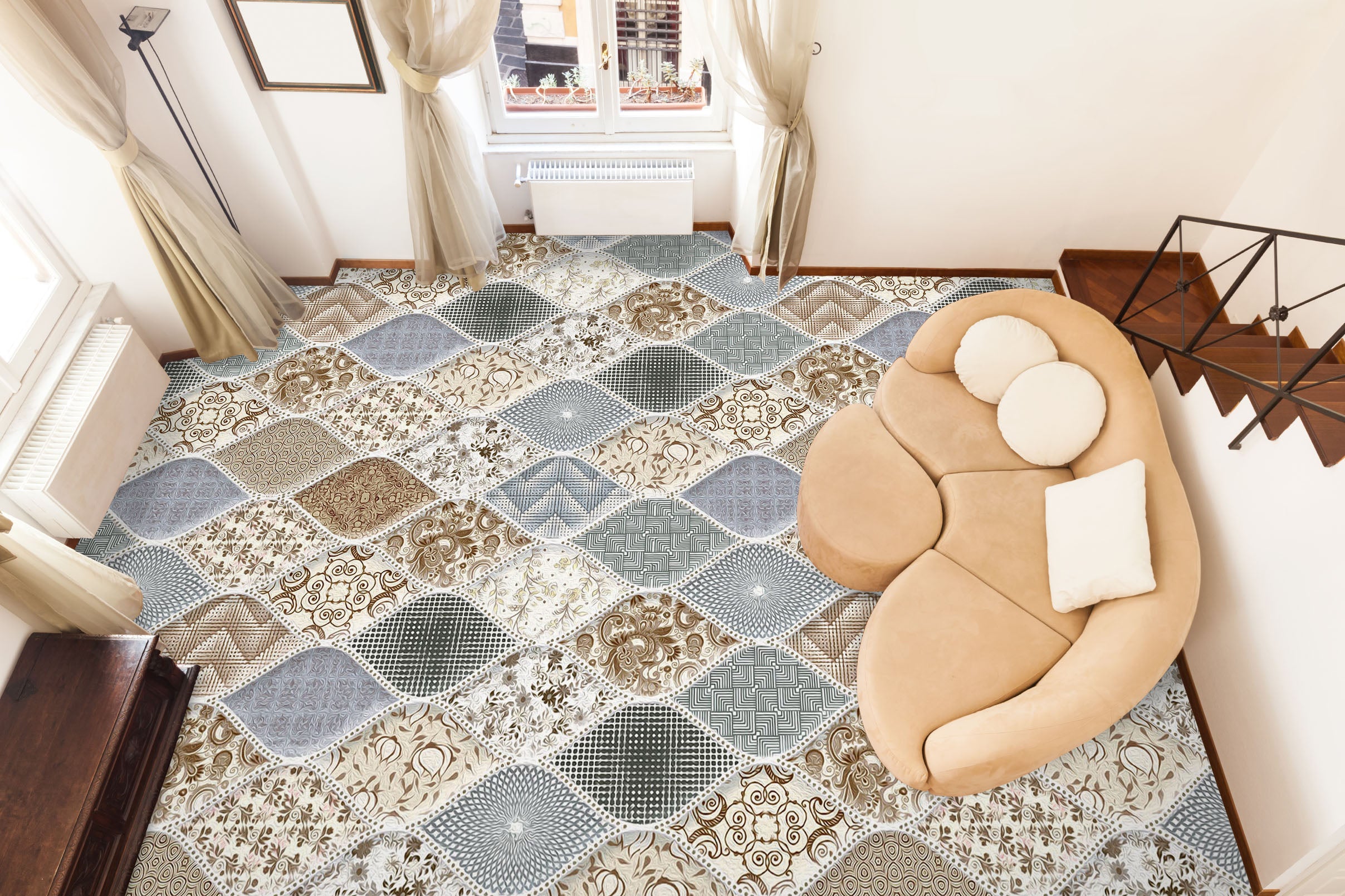 3D Elegant Nobility 370 Floor Mural Wallpaper Murals Rug & Mat Print Epoxy waterproof bath floor