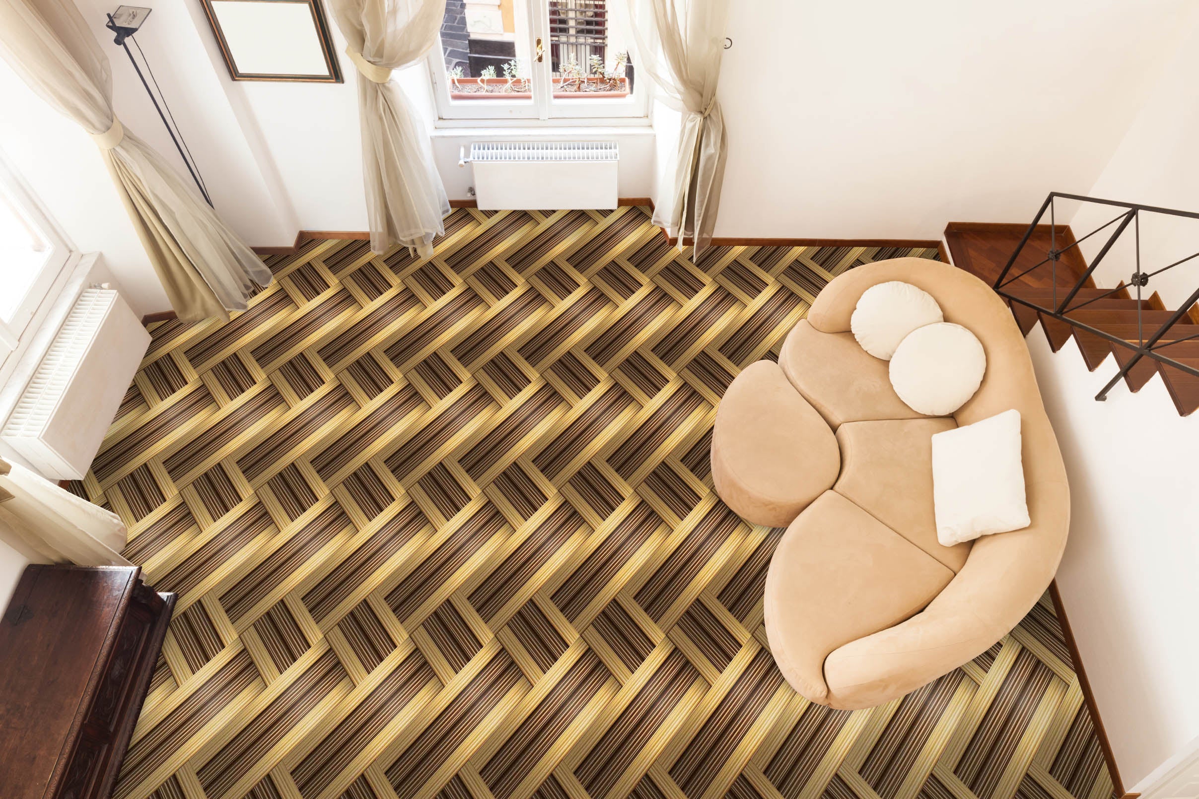 3D Staggered Rectangles 1319 Floor Mural Wallpaper Murals Self-Adhesive Removable Print Epoxy