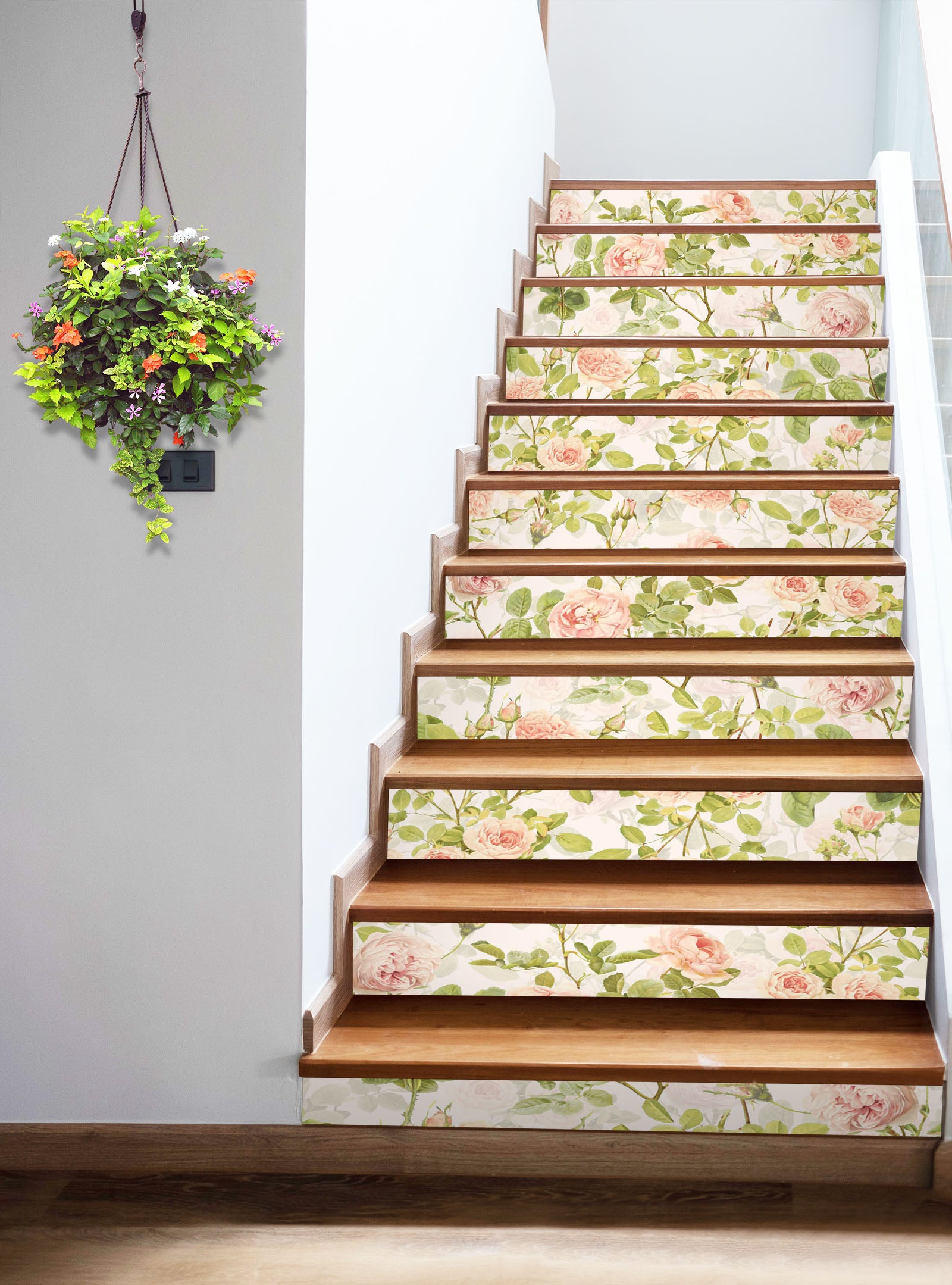 3D Rose Branch Pattern 10402 Uta Naumann Stair Risers