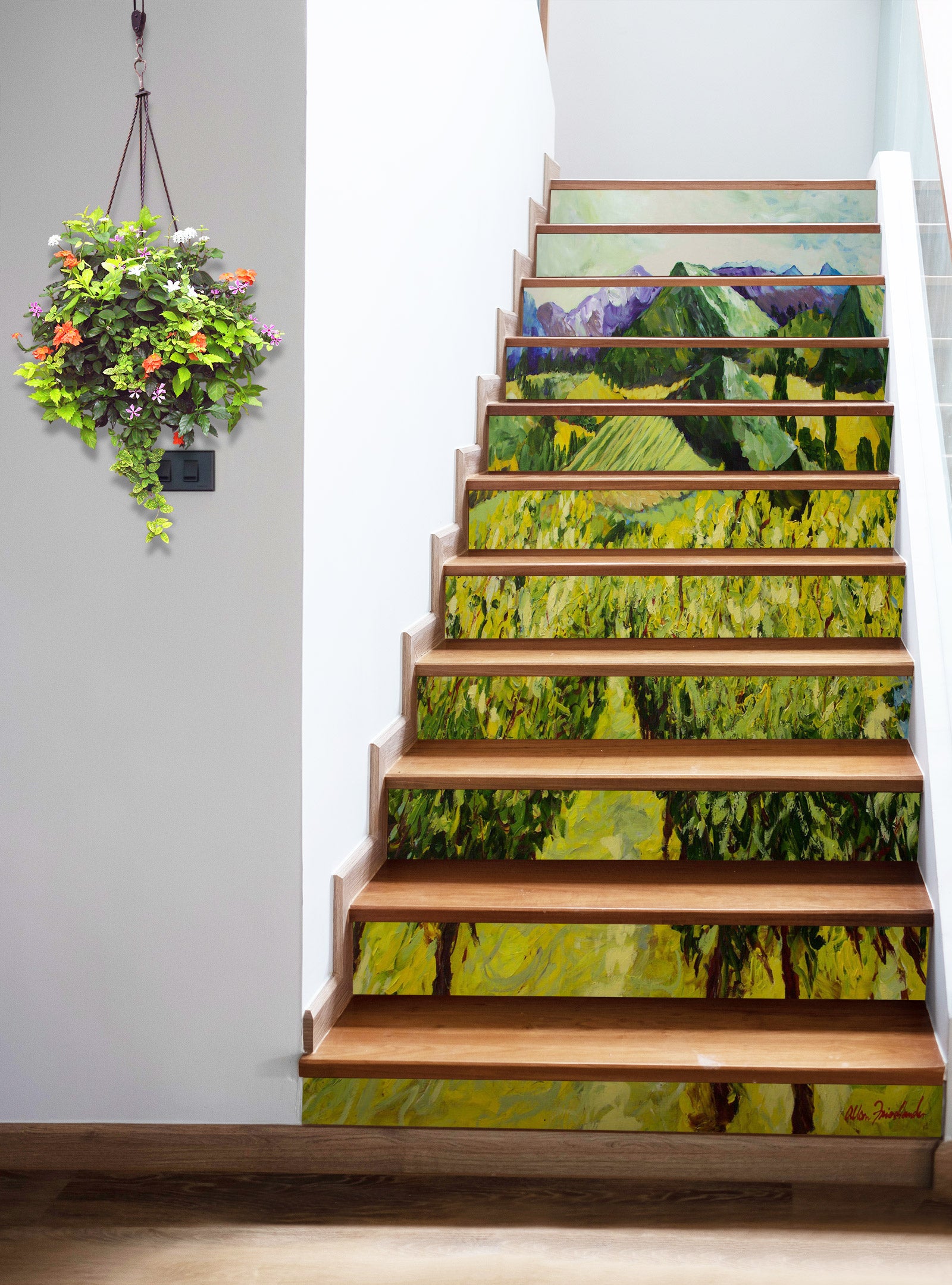3D Green Forest Grass 89174 Allan P. Friedlander Stair Risers