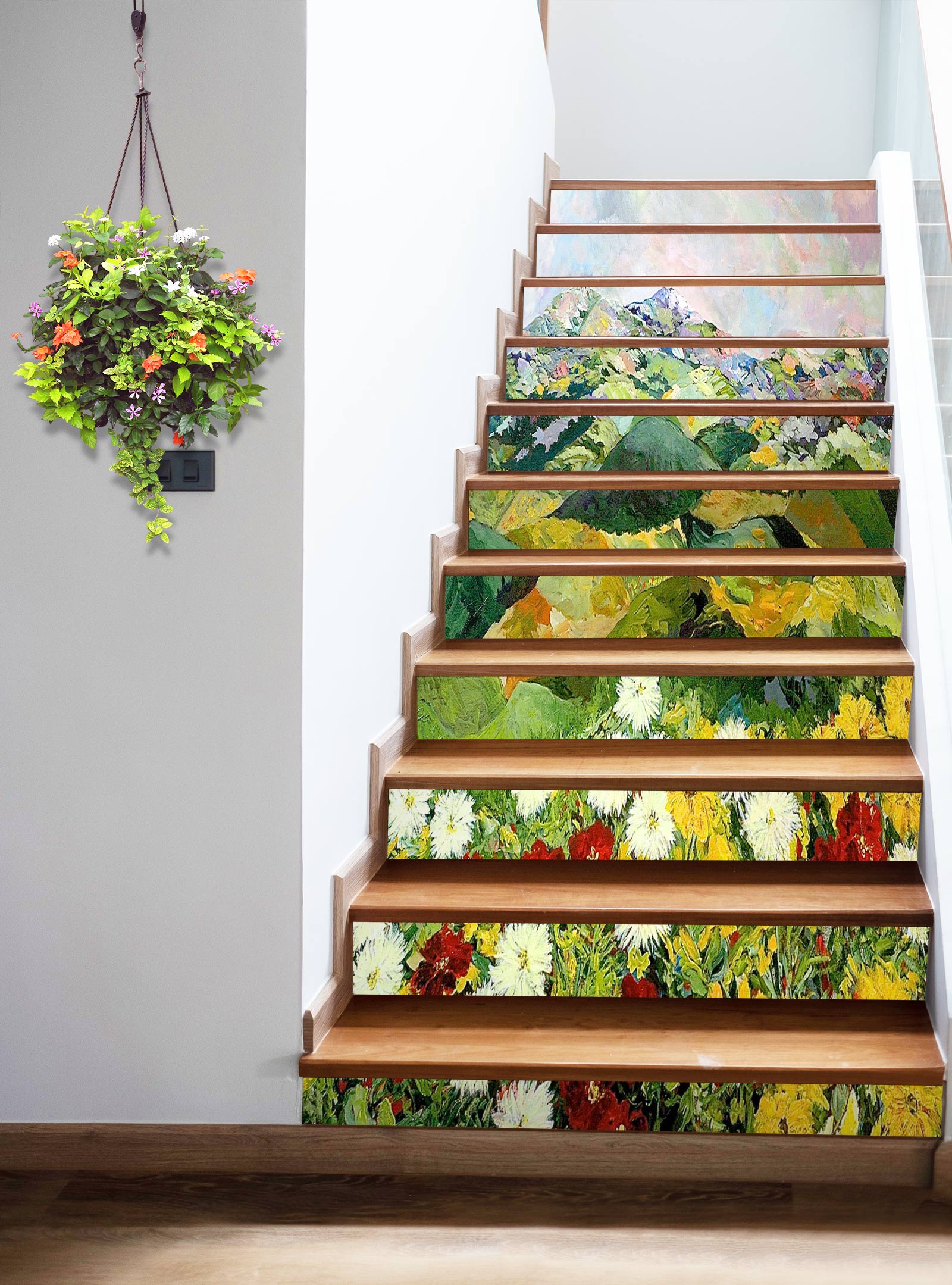 3D Flowers Hillside 89181 Allan P. Friedlander Stair Risers