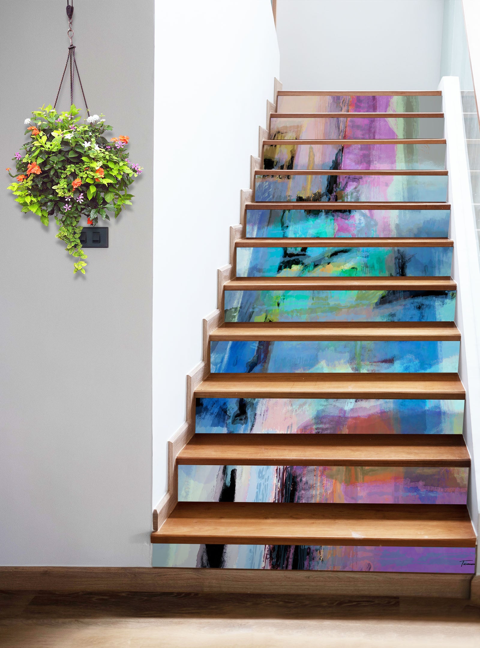 3D Color Paint Brush 104194 Michael Tienhaara Stair Risers