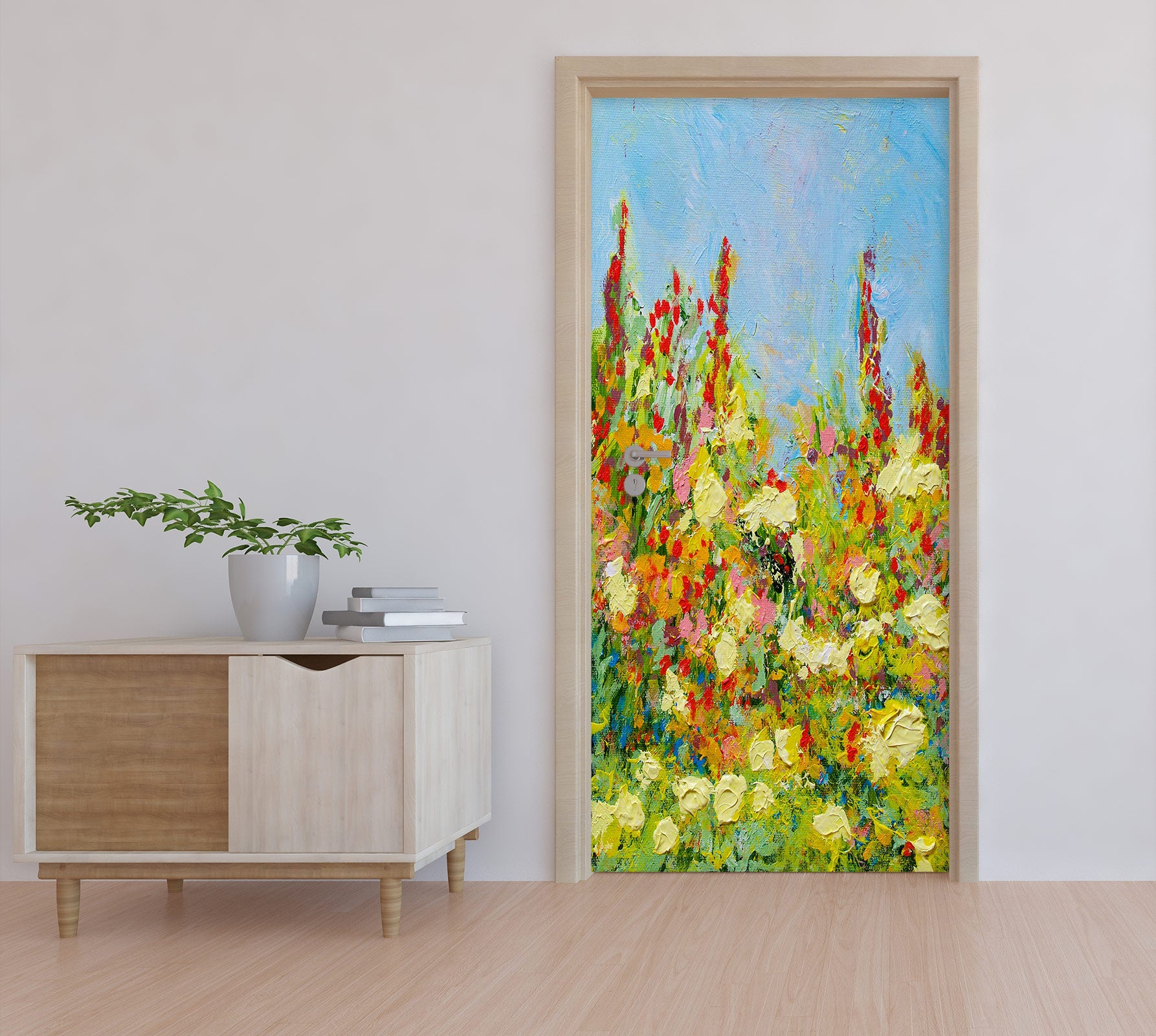 3D Flower Bush Pattern 93169 Allan P. Friedlander Door Mural