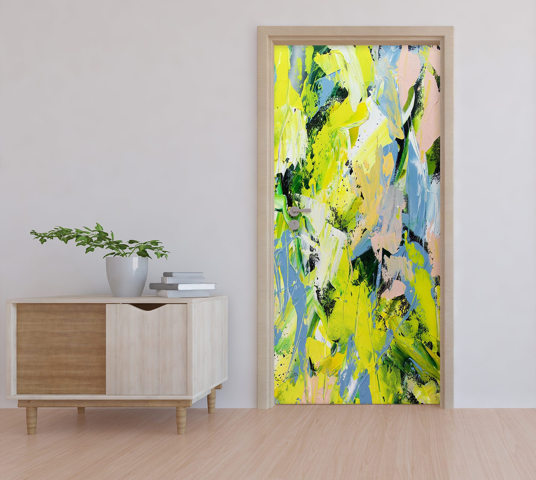 3D Green Paint Texture 93189 Allan P. Friedlander Door Mural