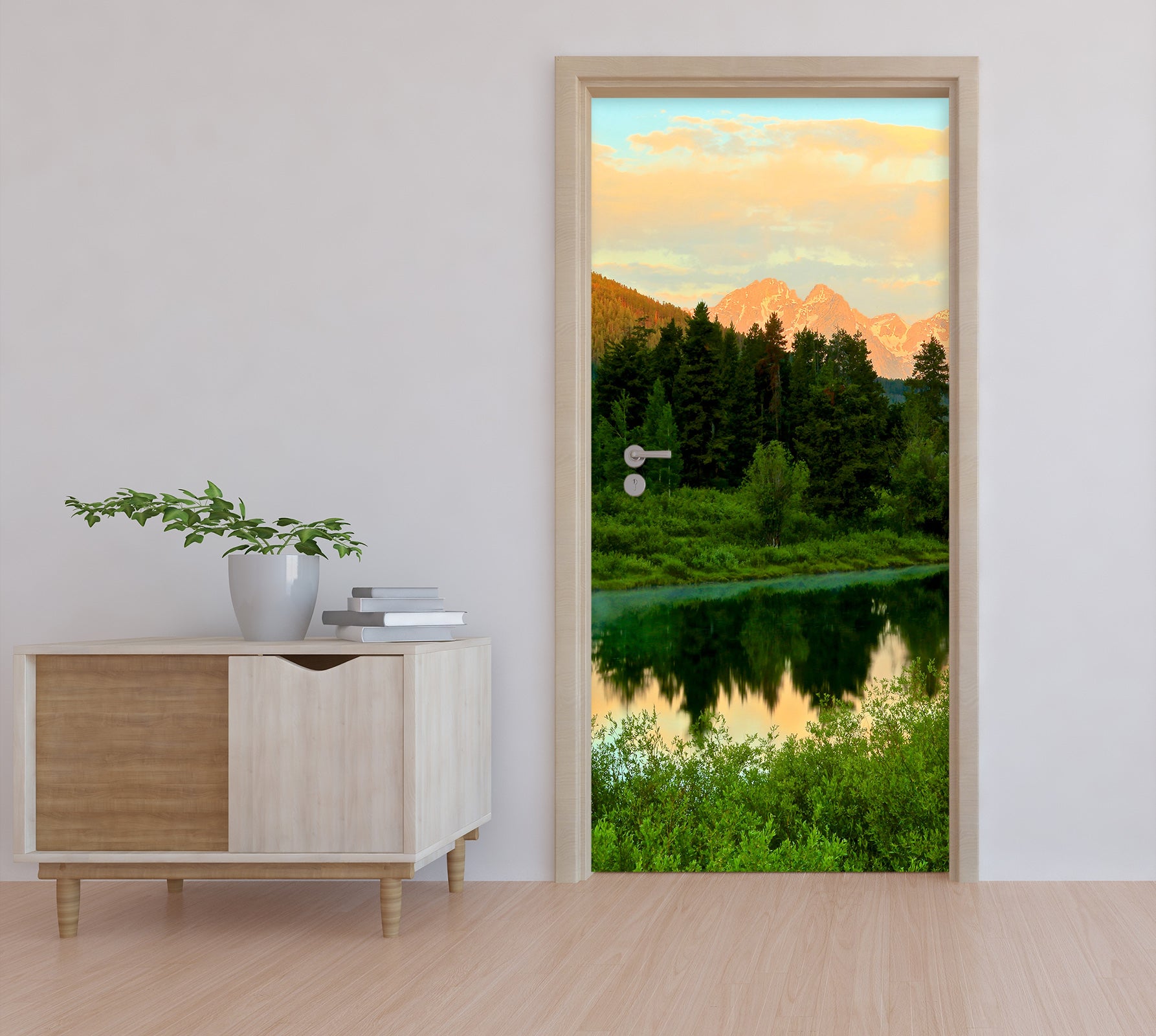 3D Woods River 110214 Kathy Barefield Door Mural