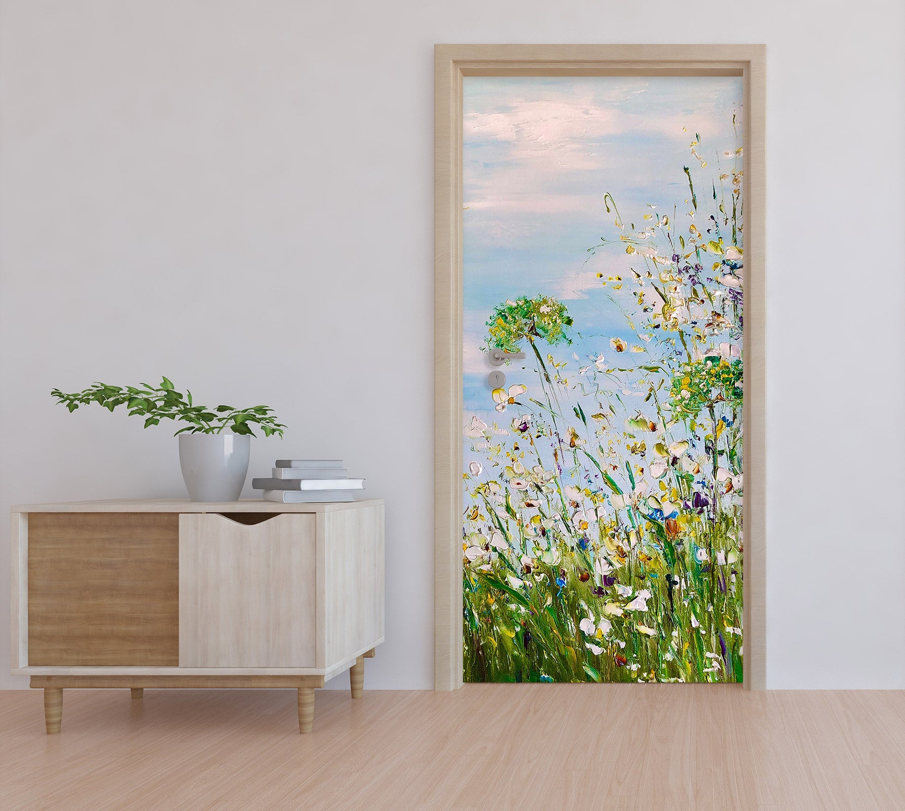 3D Flower Grass 3120 Skromova Marina Door Mural