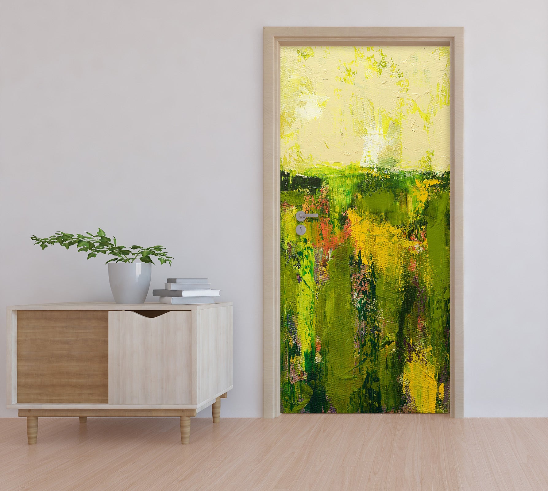 3D Green Paint Pattern 93152 Allan P. Friedlander Door Mural