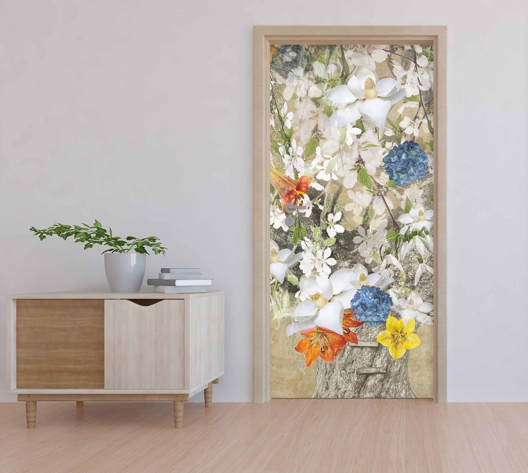 3D Flowers 10851 Beth Sheridan Door Mural
