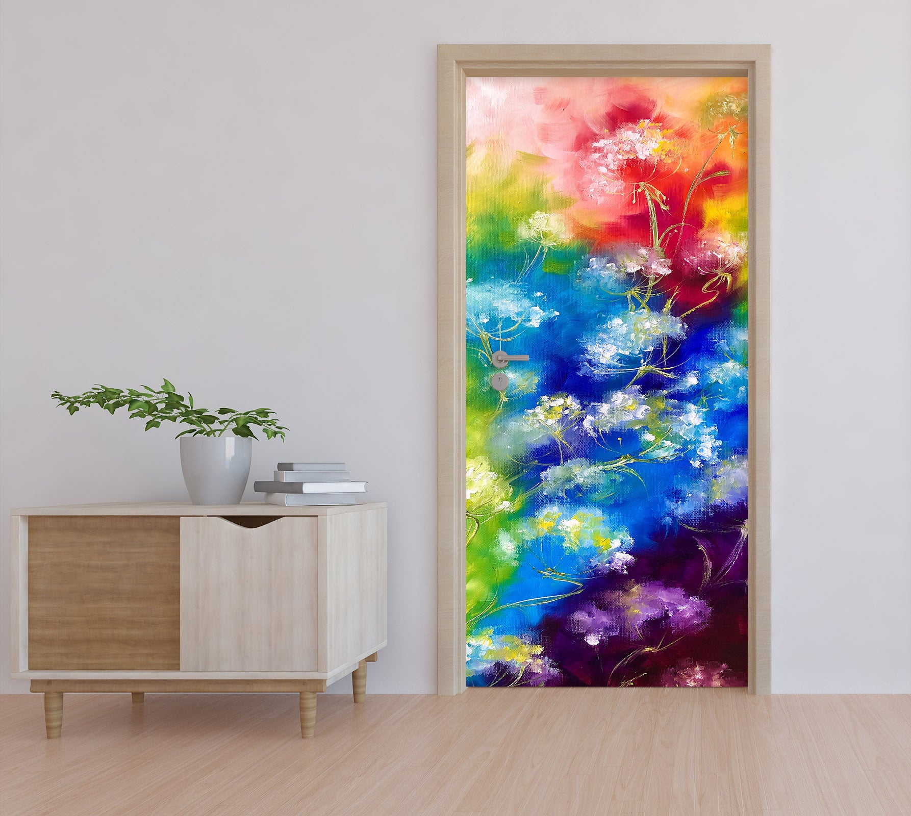 3D Colored Pattern 3304 Skromova Marina Door Mural