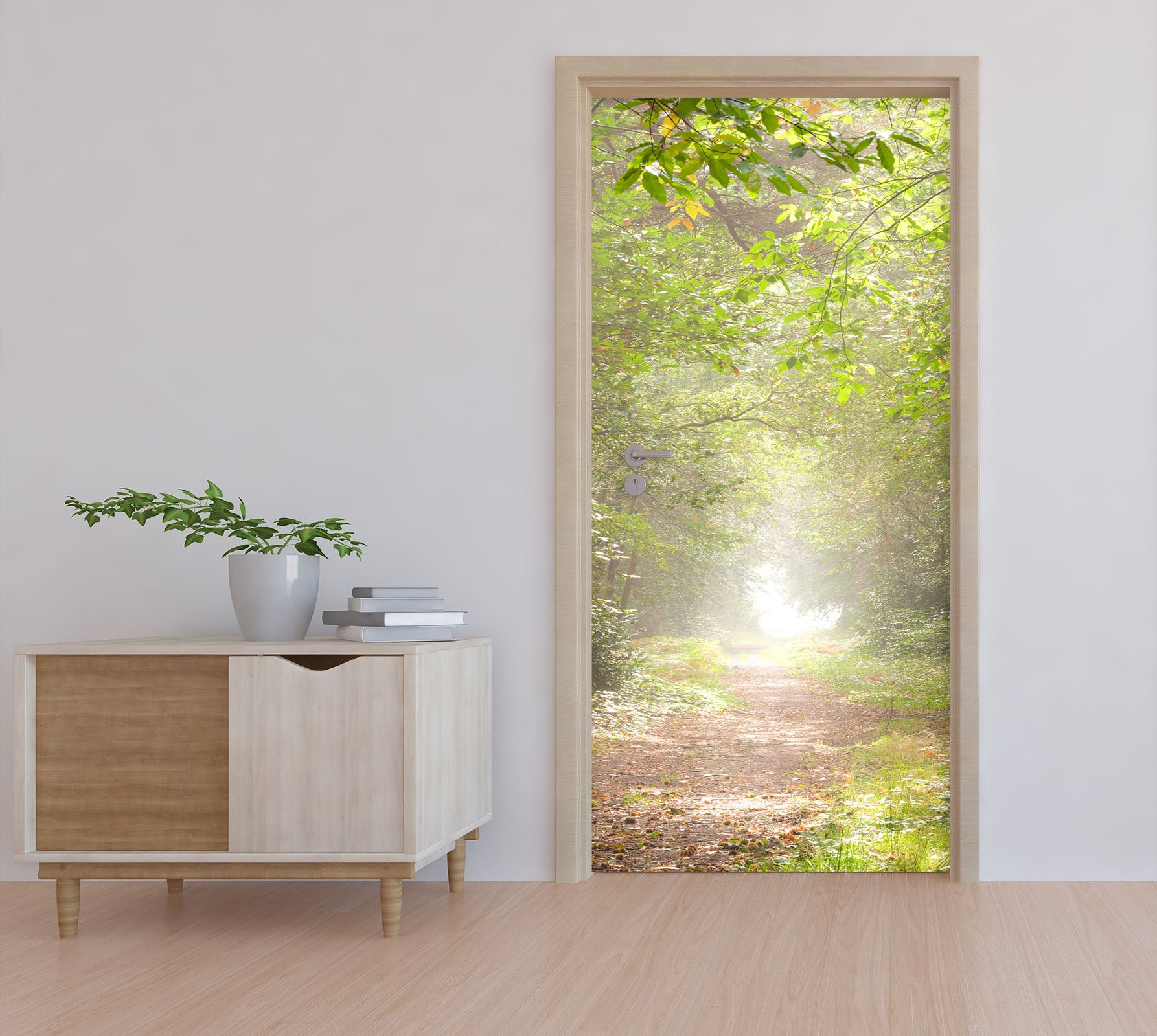 3D Sunshine Trees 5190 Assaf Frank Door Mural