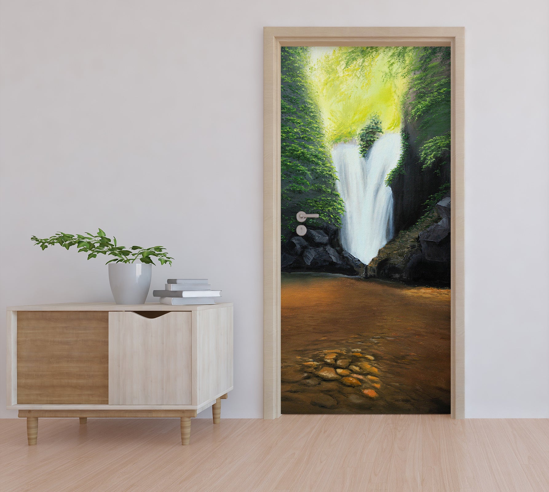 3D Waterfall 9431 Marina Zotova Door Mural