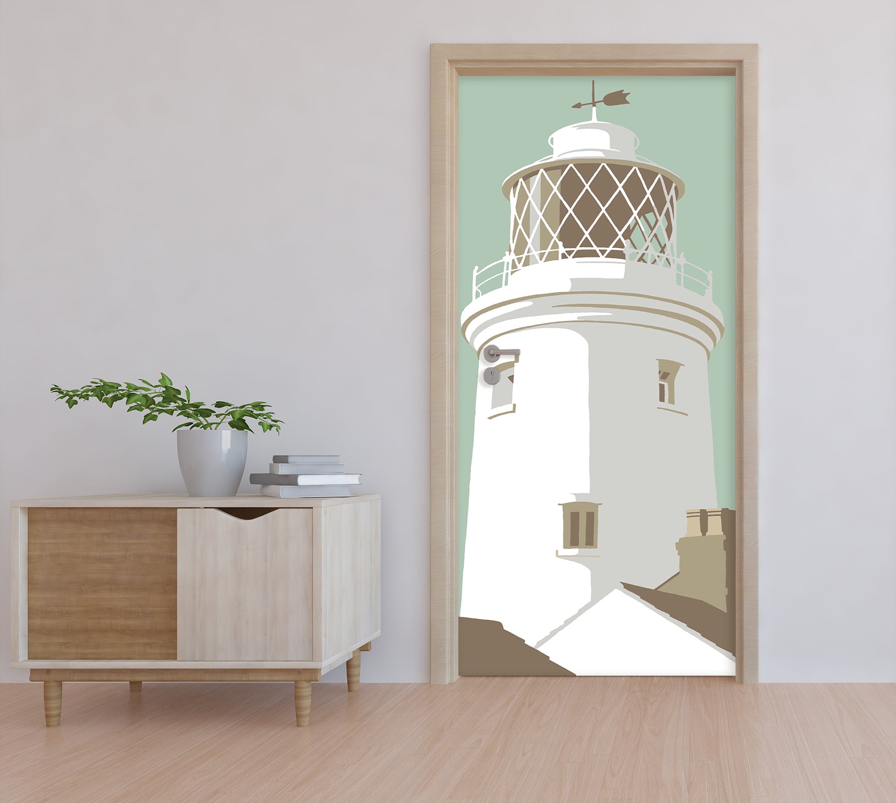 3D Lighthouse 9278 Steve Read Door Mural