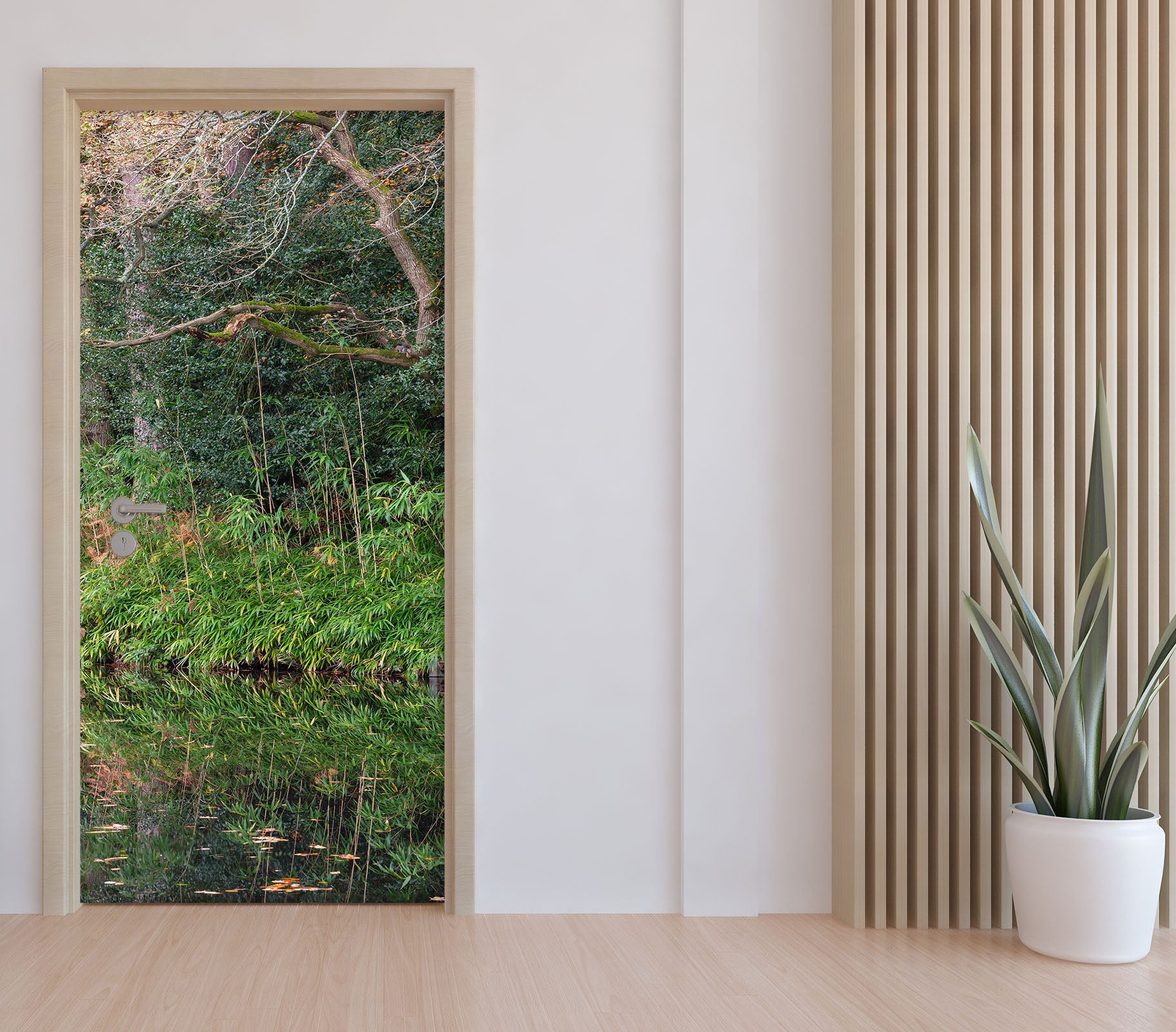 3D Green Riverside 5105 Assaf Frank Door Mural