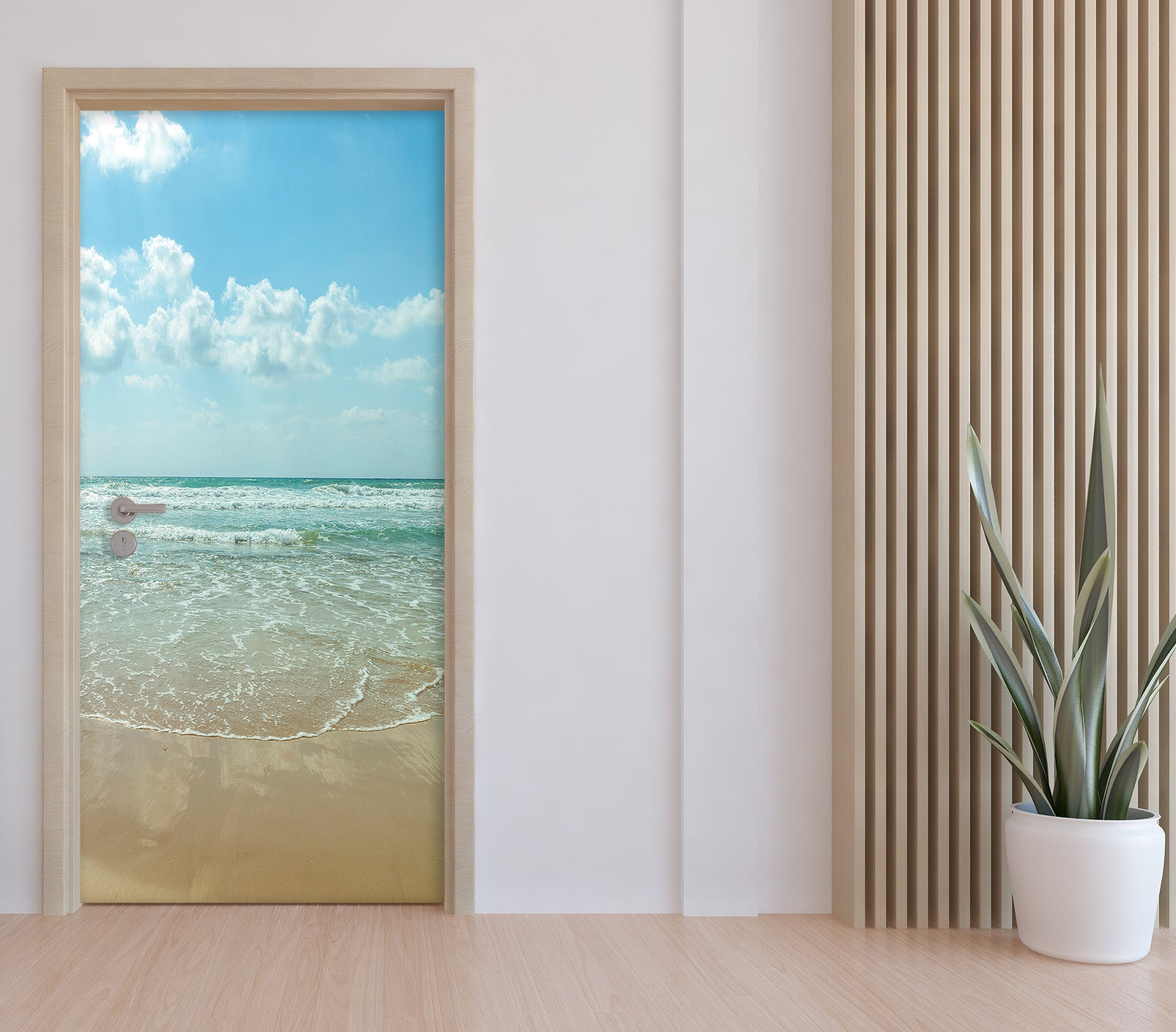3D Sky Beach 106114 Assaf Frank Door Mural