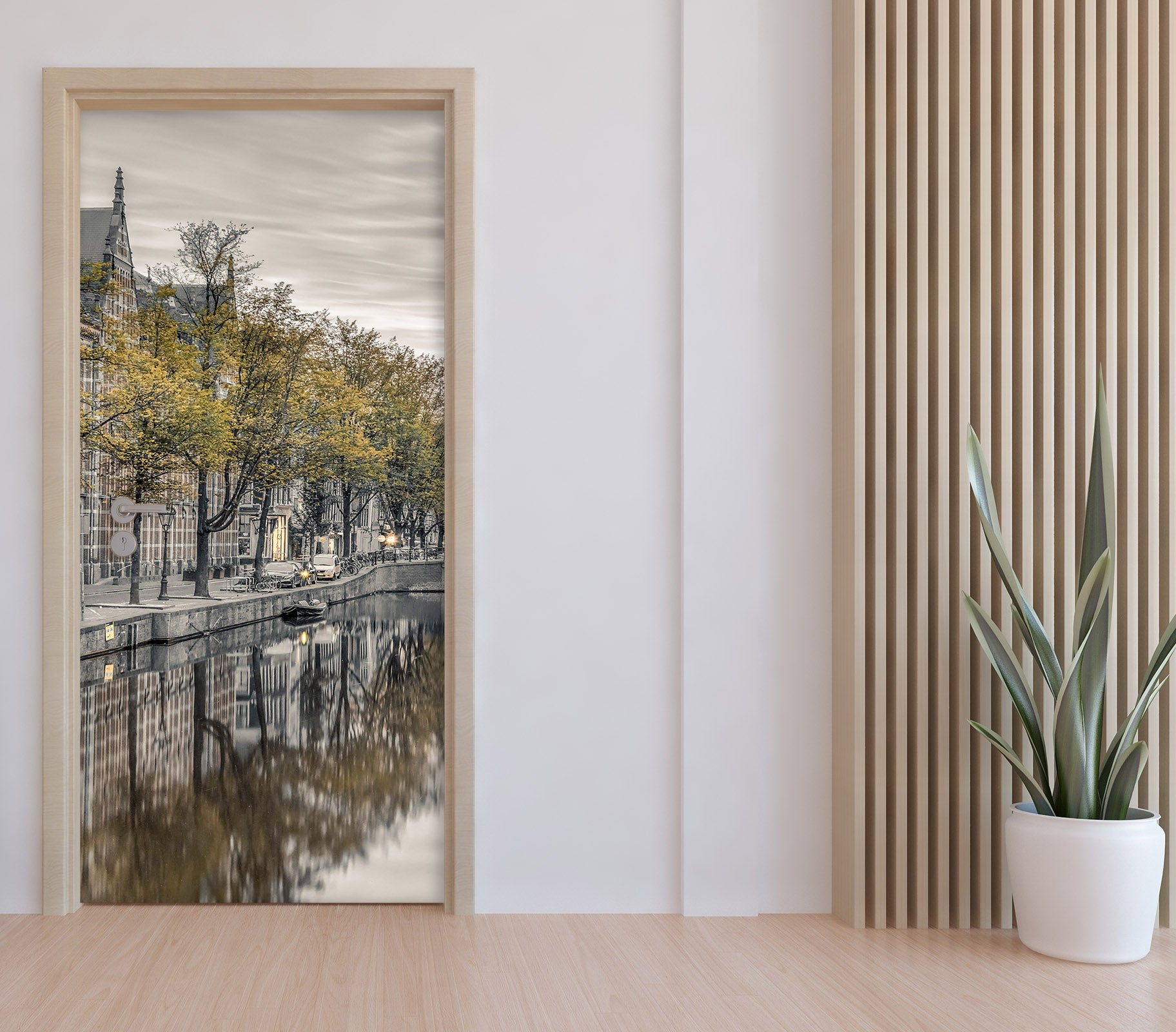 3D Trees Riverside 106170 Assaf Frank Door Mural