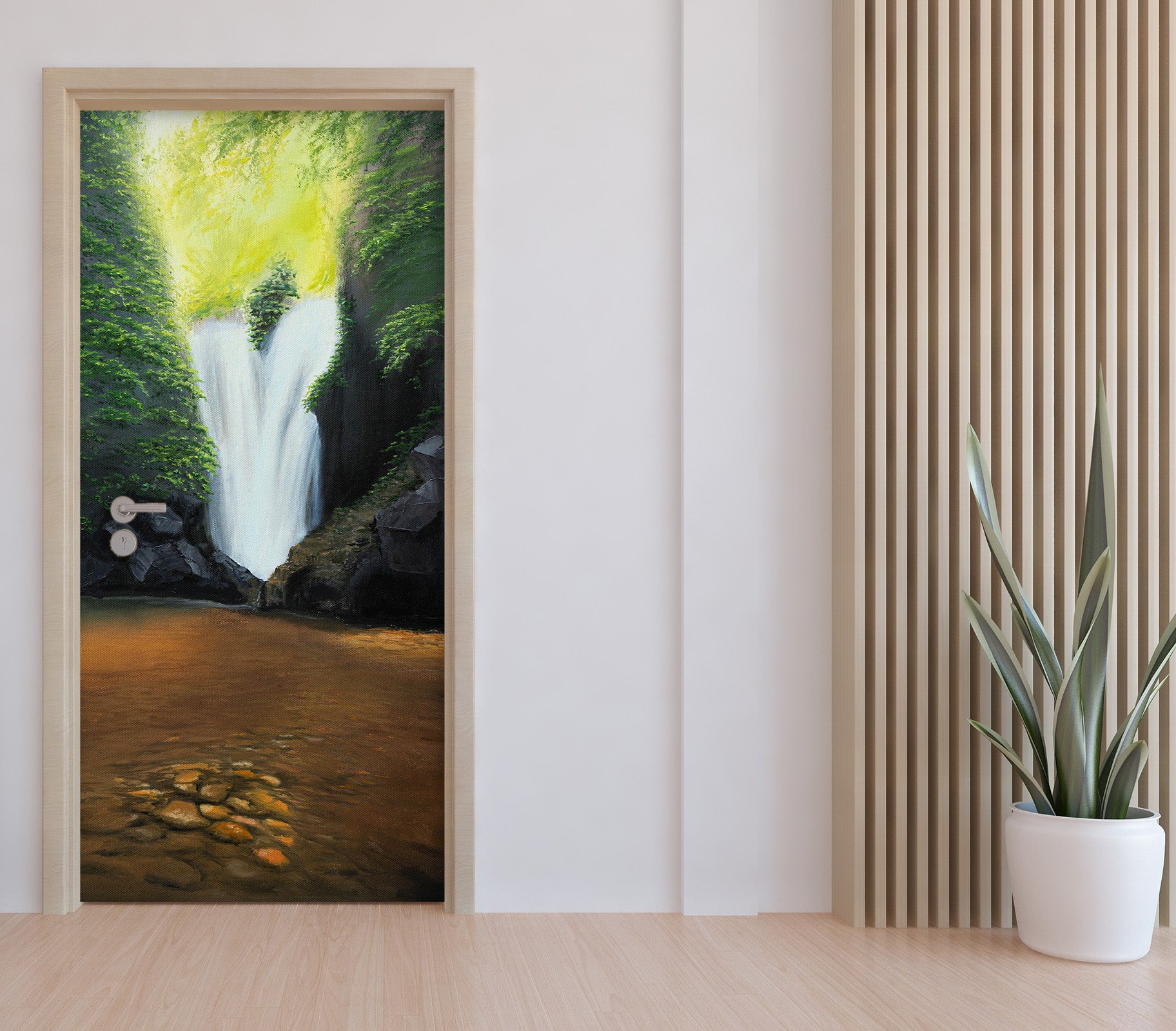 3D Waterfall 9431 Marina Zotova Door Mural