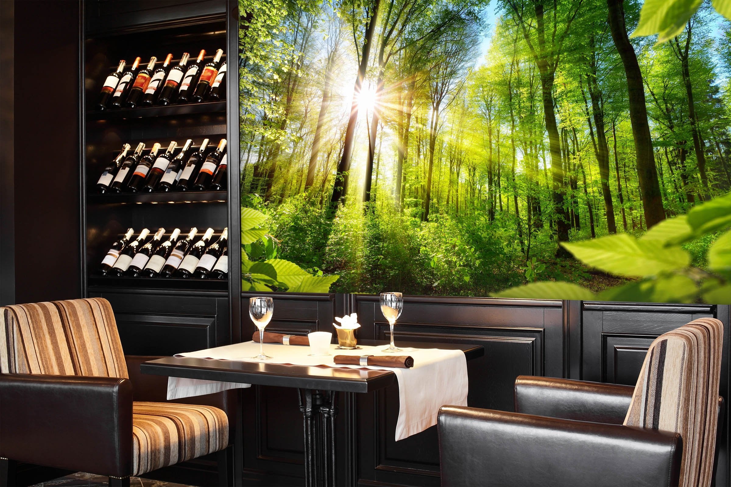 3D Forest Sun 20 Wall Murals Wallpaper AJ Wallpaper 2