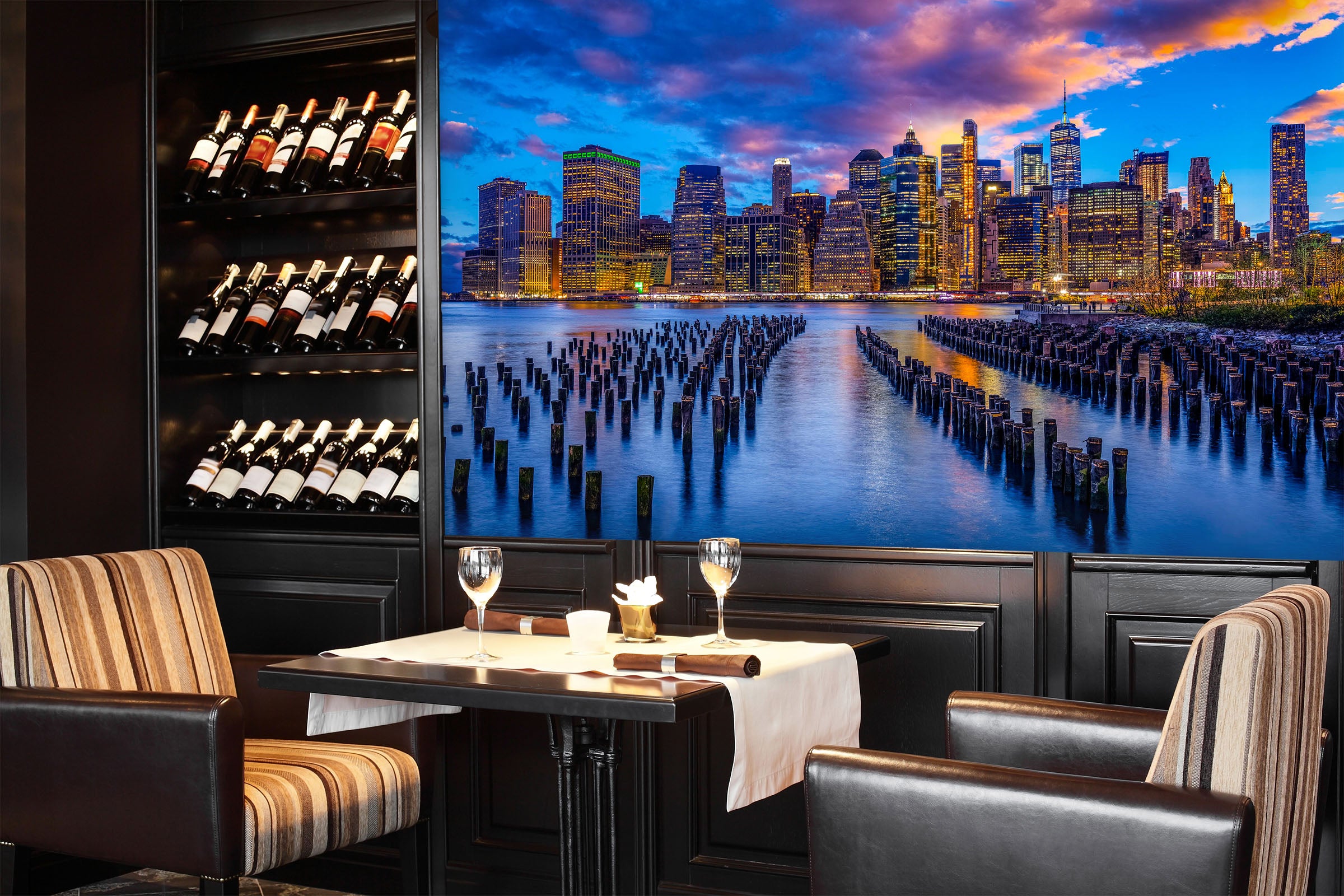 3D Night City 1414 Marco Carmassi Wall Mural Wall Murals