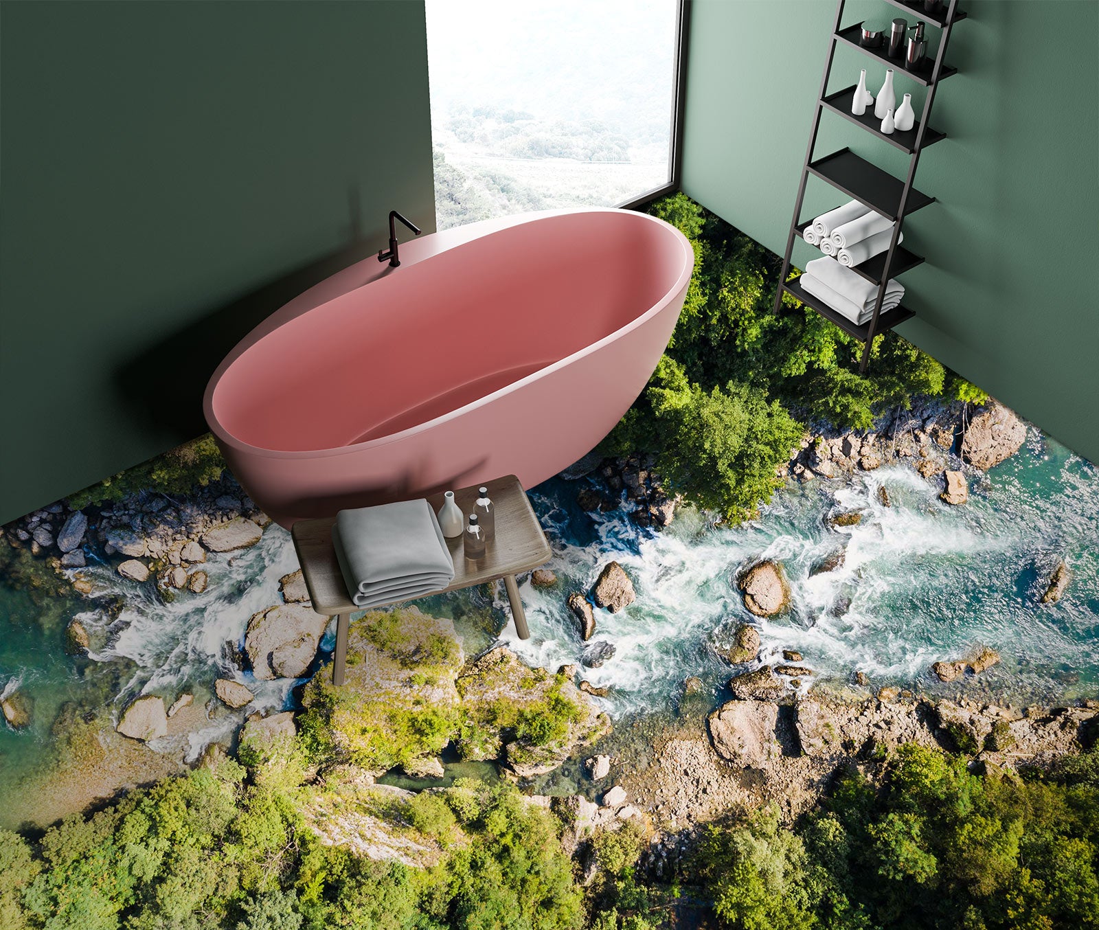 3D Nourishment Of Water 481 Floor Mural Wallpaper Murals Rug & Mat Print Epoxy waterproof bath floor