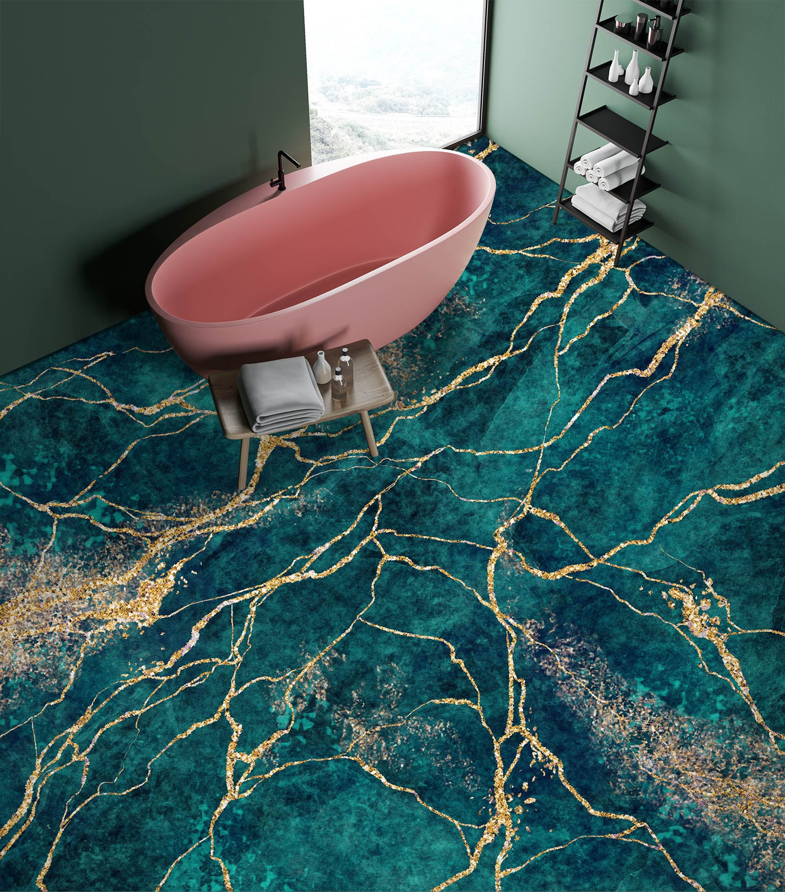 3D Small Lines Spread 754 Floor Mural Wallpaper Murals Rug & Mat Print Epoxy waterproof bath floor