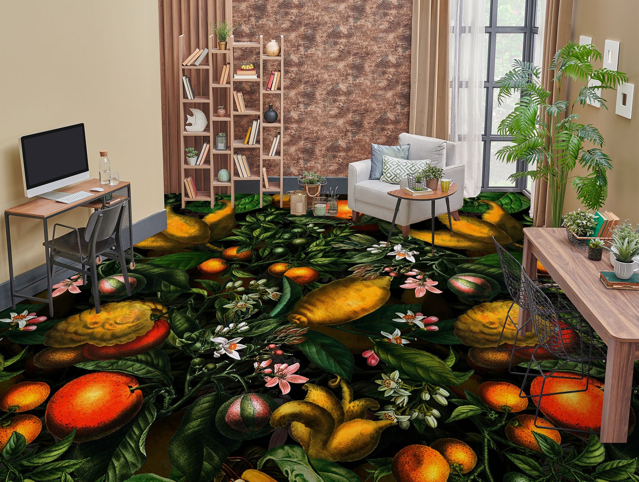 3D Fruit 99199 Uta Naumann Floor Mural Wallpaper Murals Self-Adhesive Removable Print Epoxy