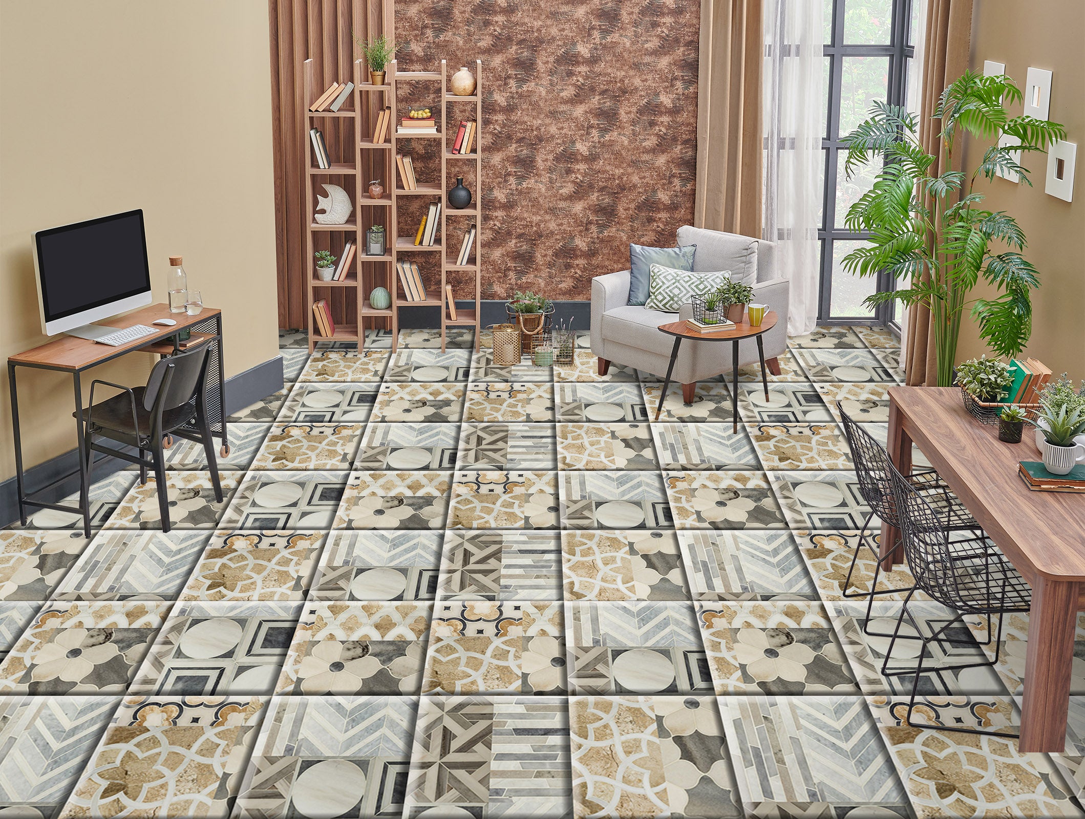 3D Elegant Design Art 918 Floor Mural Wallpaper Murals Rug & Mat Print Epoxy waterproof bath floor