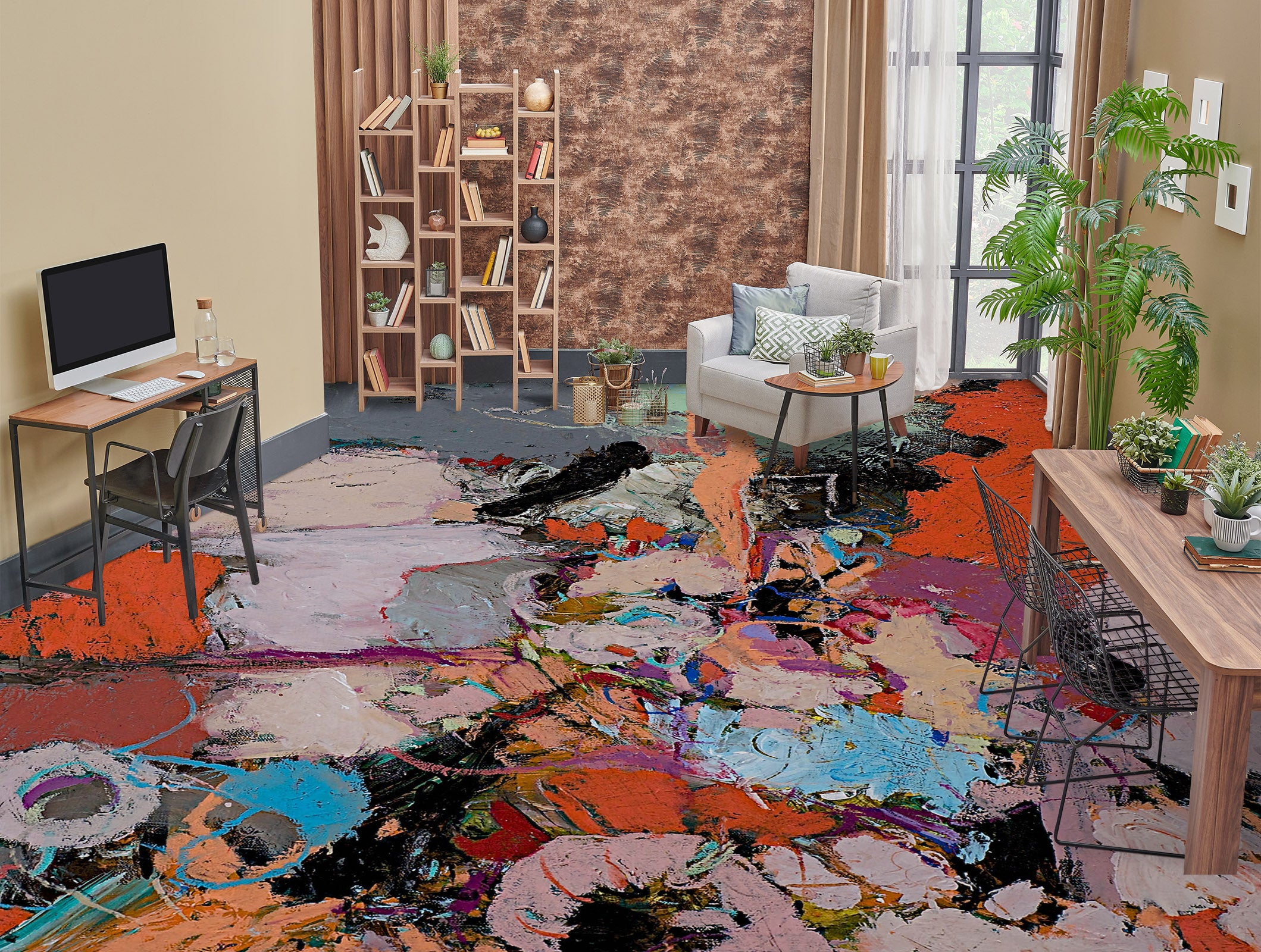 3D Color Pigment 9923 Allan P. Friedlander Floor Mural Wallpaper Murals Self-Adhesive Removable Print Epoxy